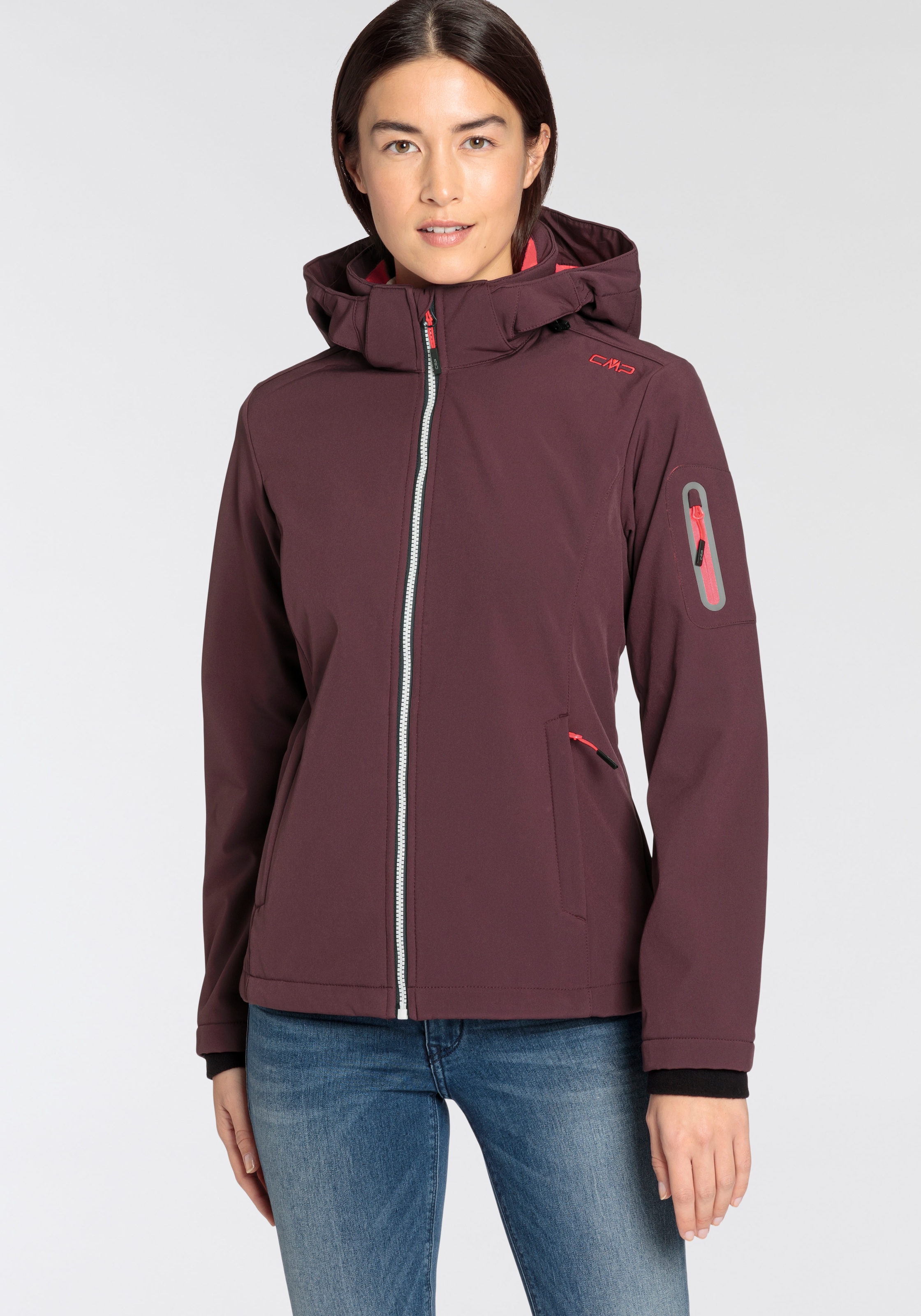 CMP Softshelljacke, mit Kapuze