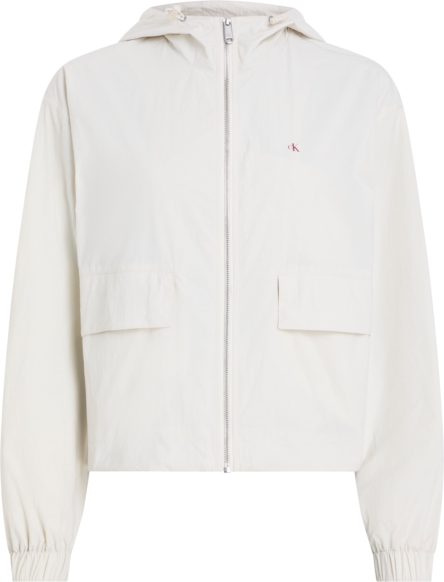 Calvin Klein Jeans Windbreaker »COTTON NYLON WINDBREAKER JACKET«, mit Kapuze, mit Logodruck