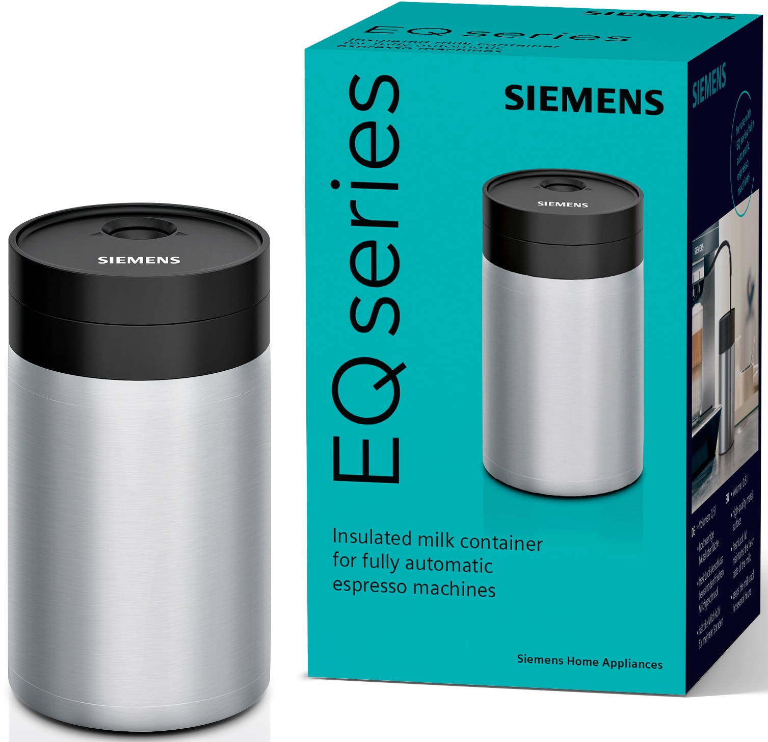 SIEMENS Isoliermilchbehälter »TZ80009N« freshLock Deckel, 0,5 l, für alle Kaffeevollautomaten der EQ. Reihe