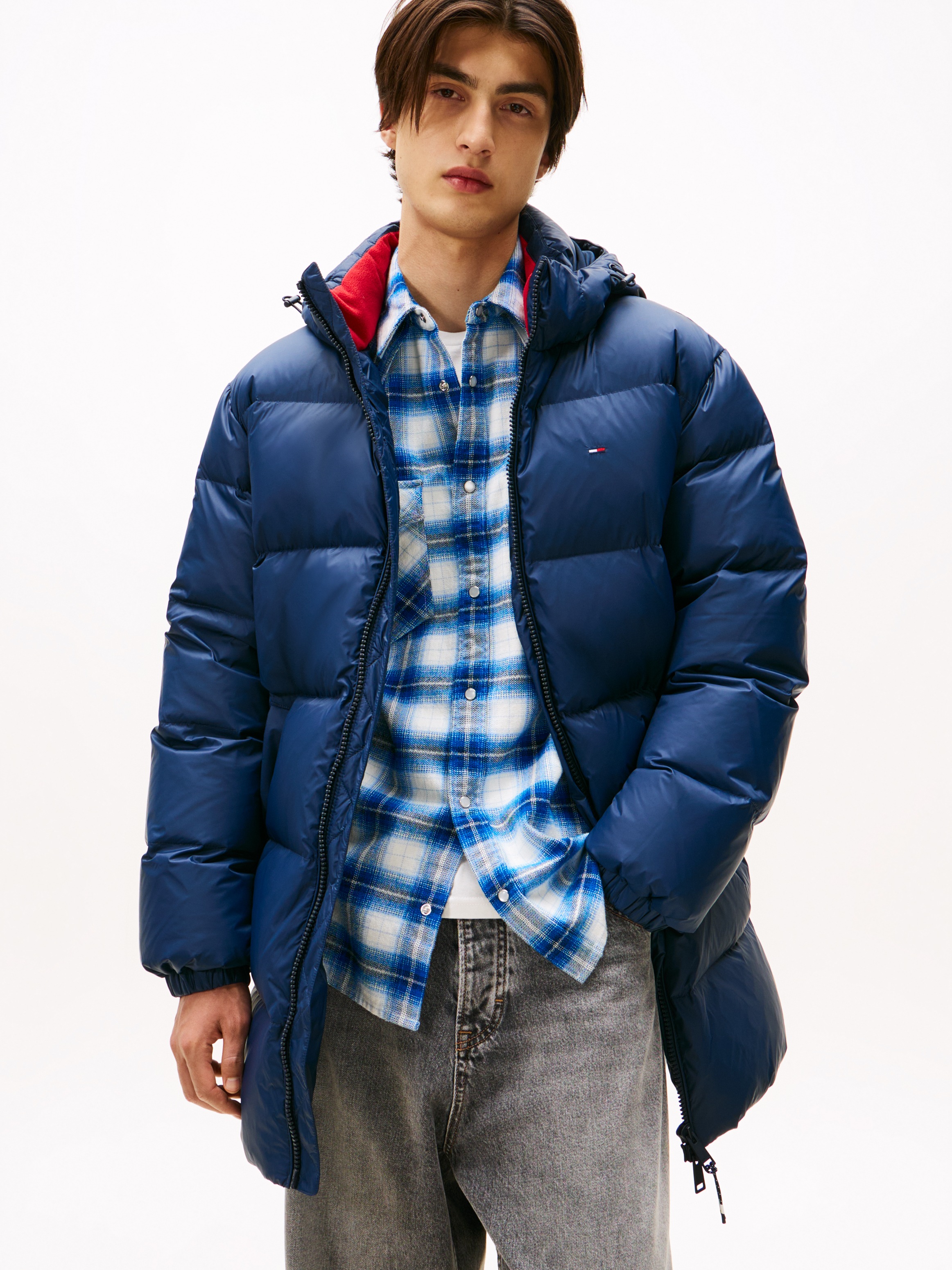 Tommy Jeans Steppjacke »TJM ESSENTIAL DOWN PARKA«, mit Kapuze, mit Kapuze