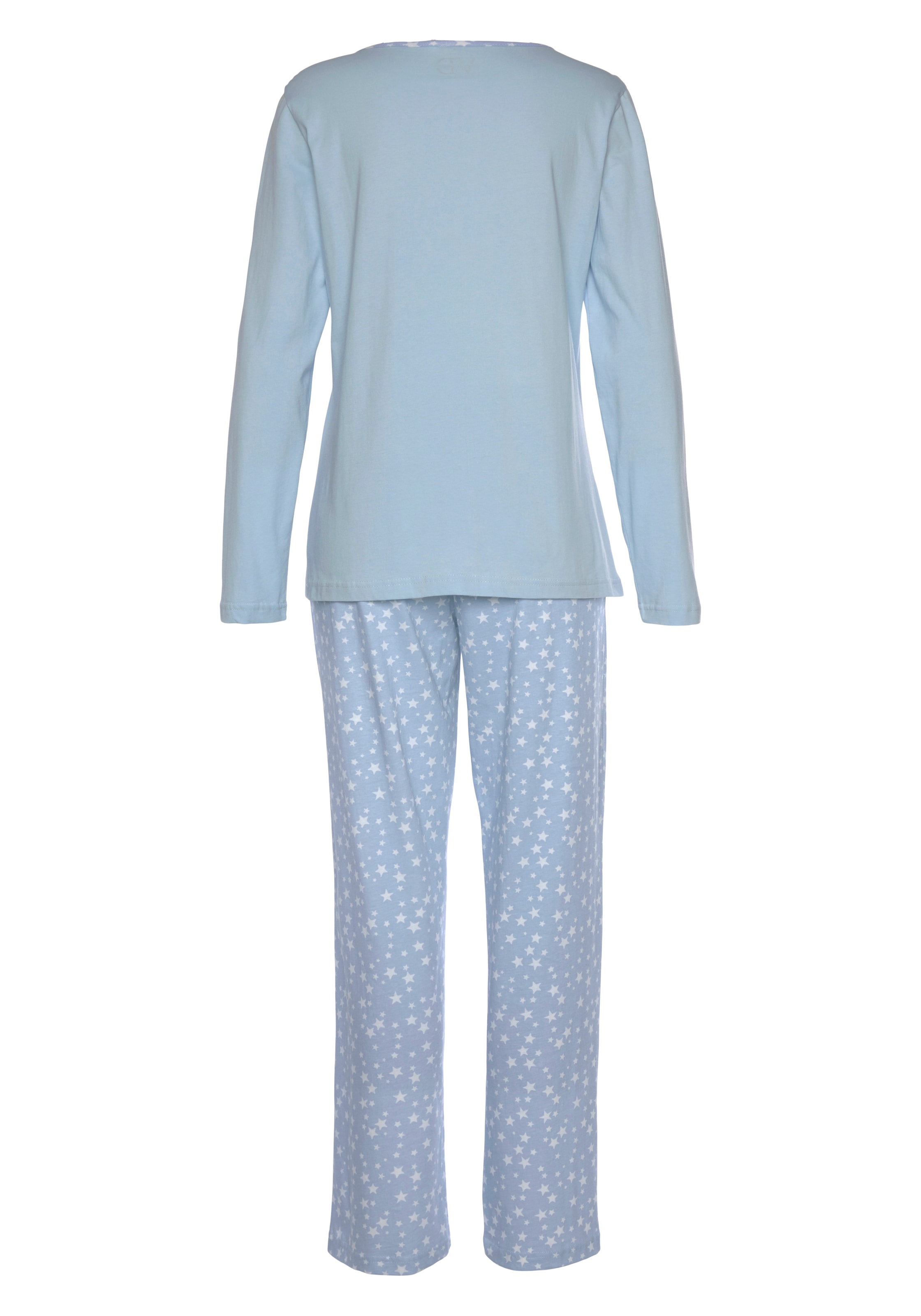 Vivance Dreams Pyjama, (2 tlg.), mit Sternenprint