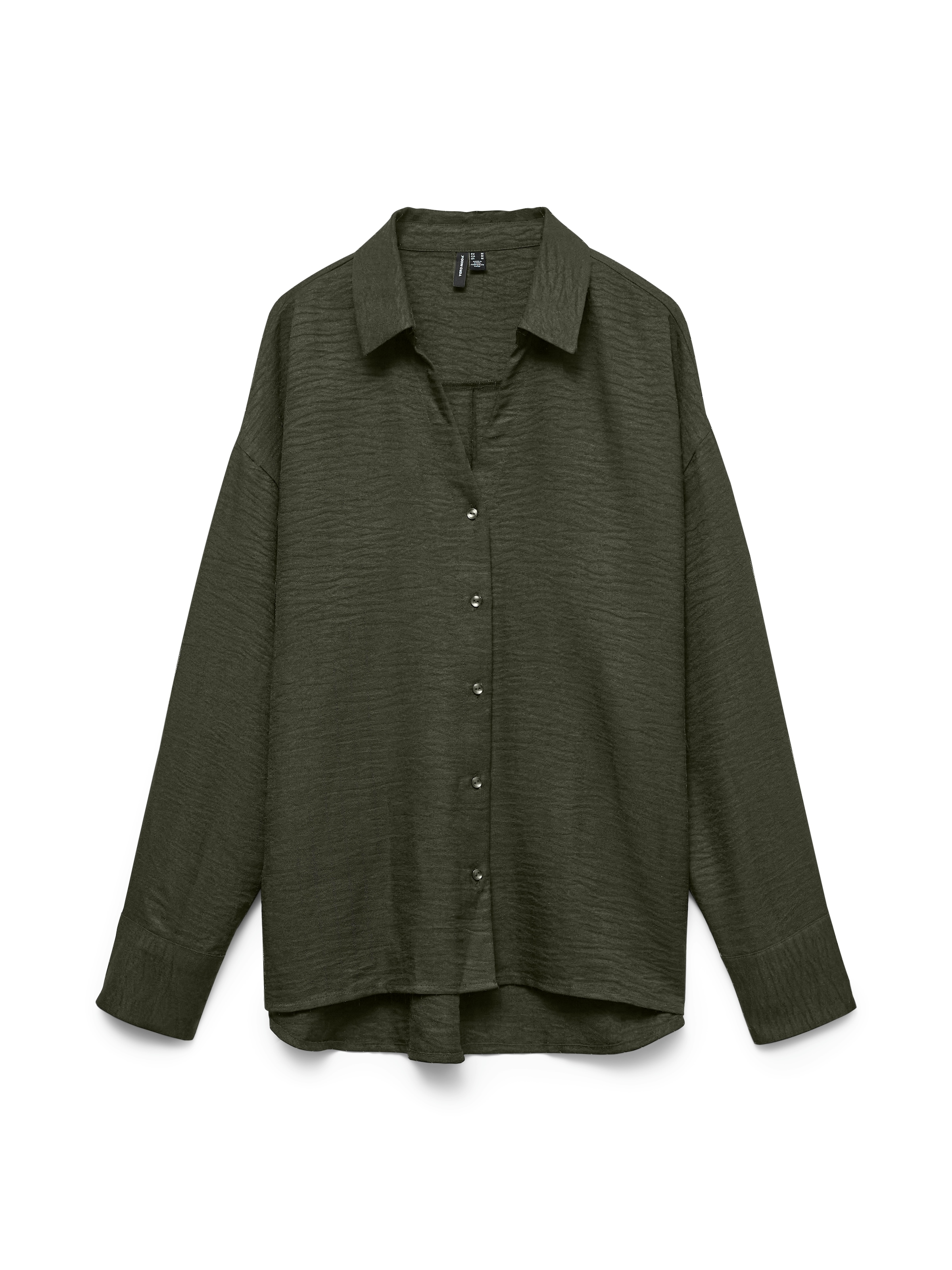 Vero Moda Langarmbluse »VMMELANEY QUEENY LS SHIRT WVN NOOS« Kunstfaser, loose fit