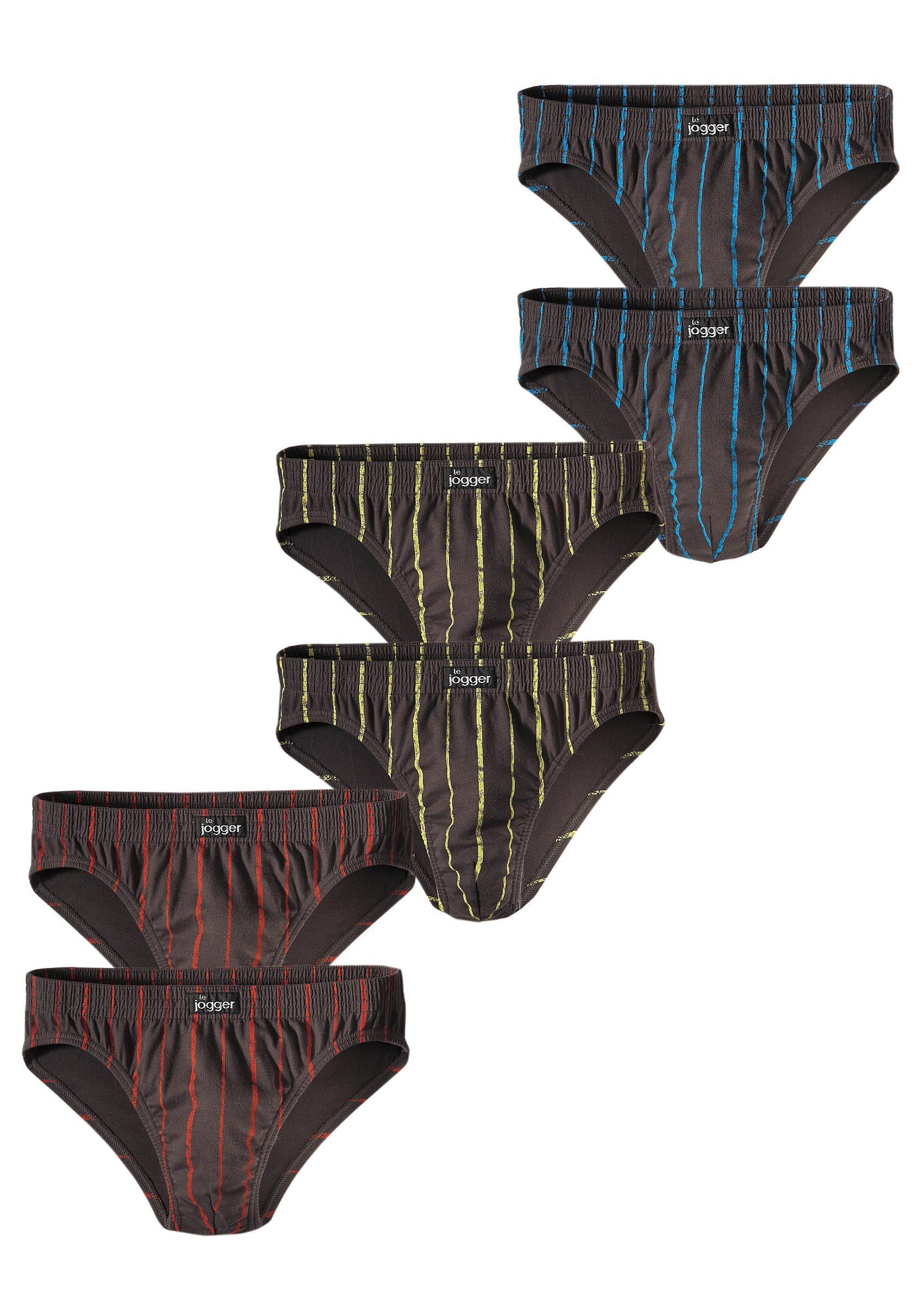 Image of le jogger Slip Packung, 6 Stk. aus Baumwoll-Stretchqualität