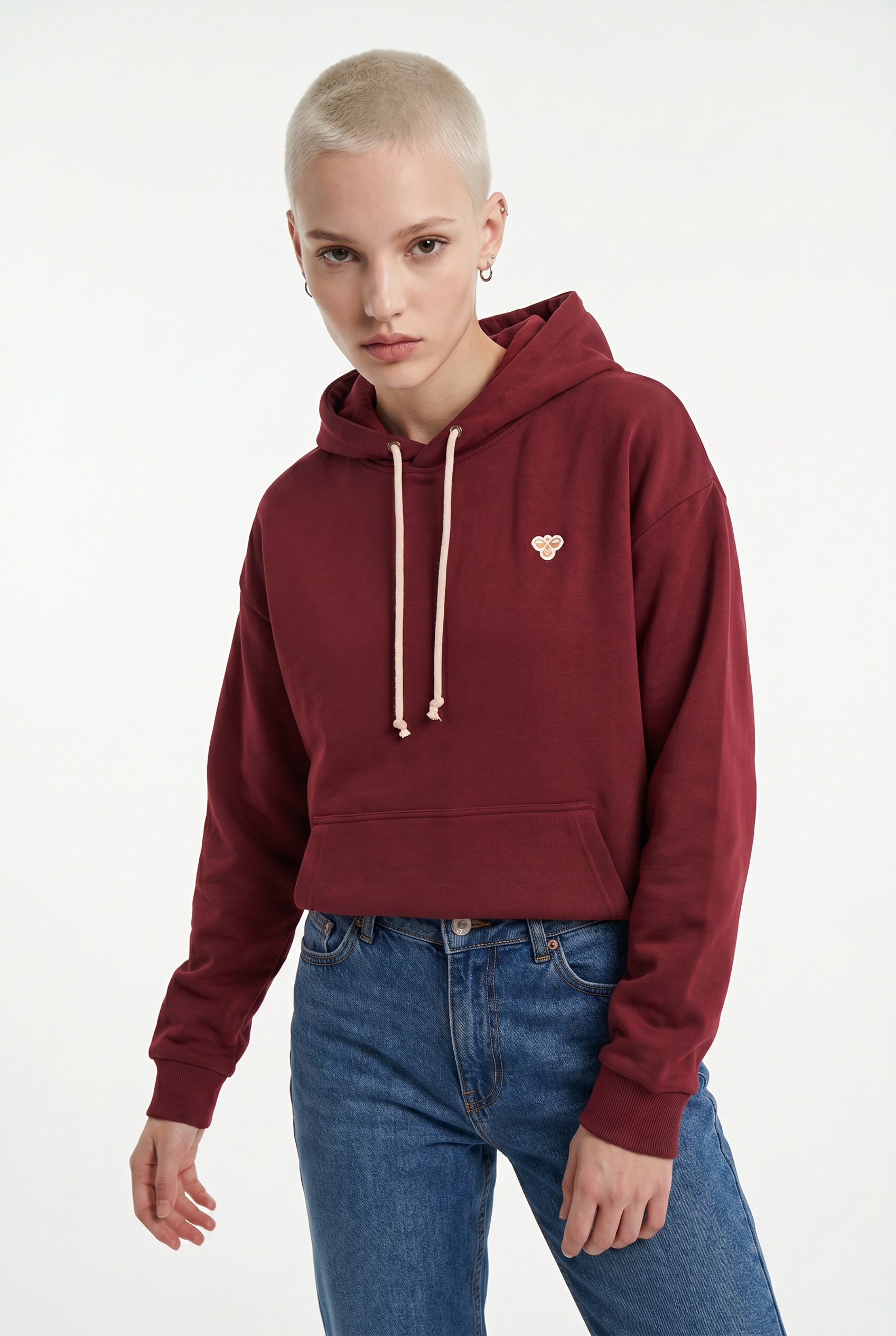 Image of hummel Kapuzensweatshirt "hmlLOOSE HOODIE BEE", mit Kapuze, Langarm, aus Baumwollmischung
