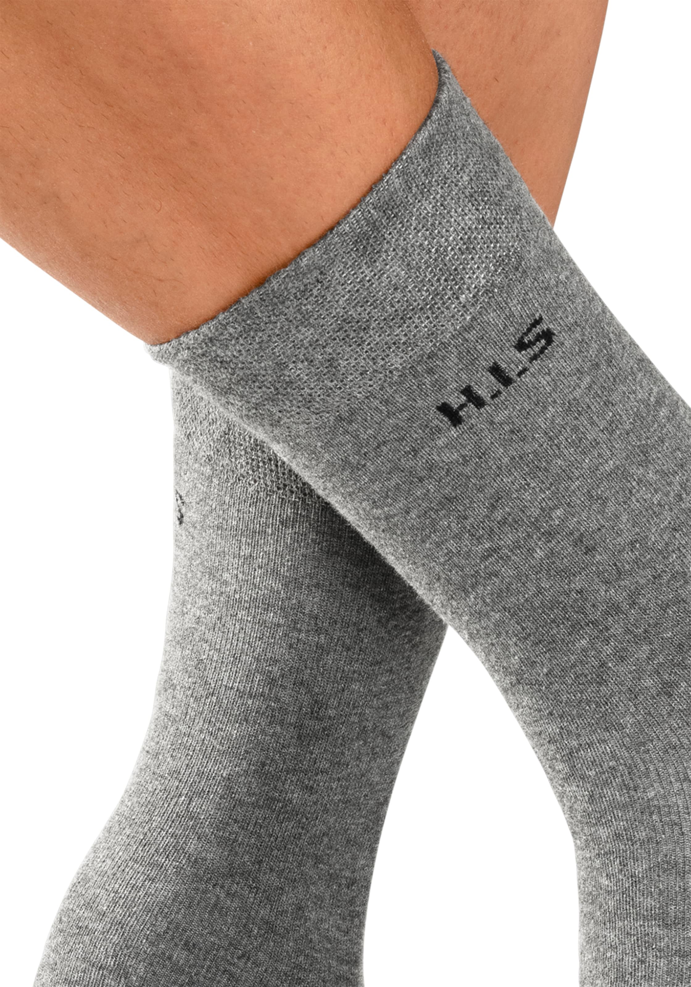 H.I.S Socken, (Packung, 4 Paar), mit druckfreiem Bündchen