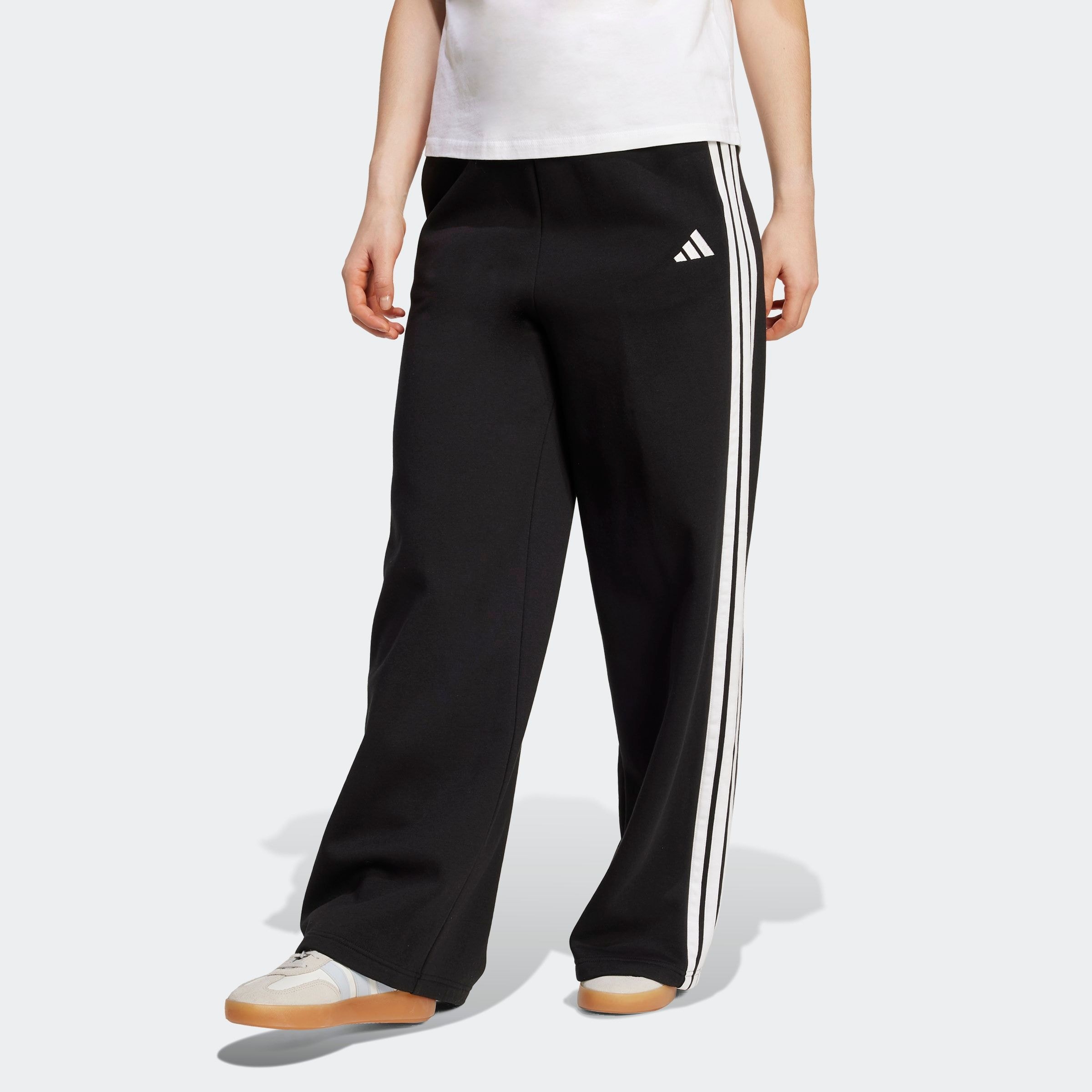 Image of adidas Sportswear Sporthose "ADIDAS 3-STREIFEN WIDE" weite Beinform, sportlicher Stil, ohne Verschluss