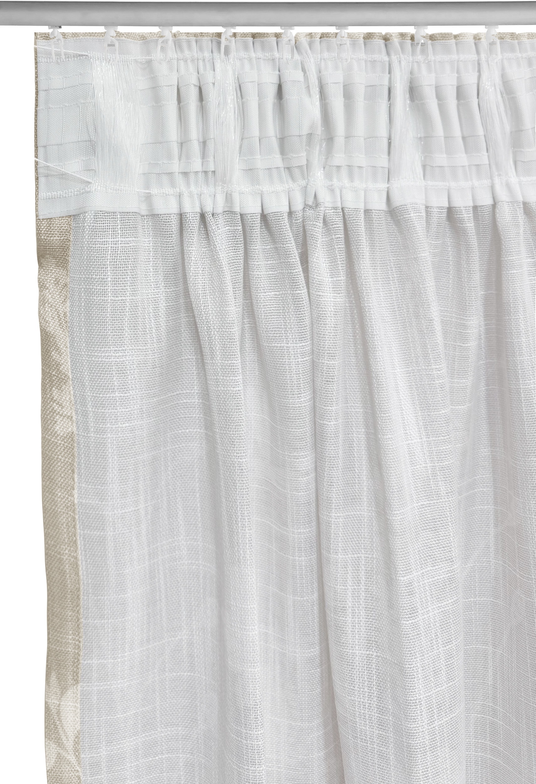 GOODproduct Gardine »Linnah« Multifunktionsband 1 Stk. tlg. halbtransparent, strukturiert, Wohnzimmer, Schlafzimmer, Esszimmer,