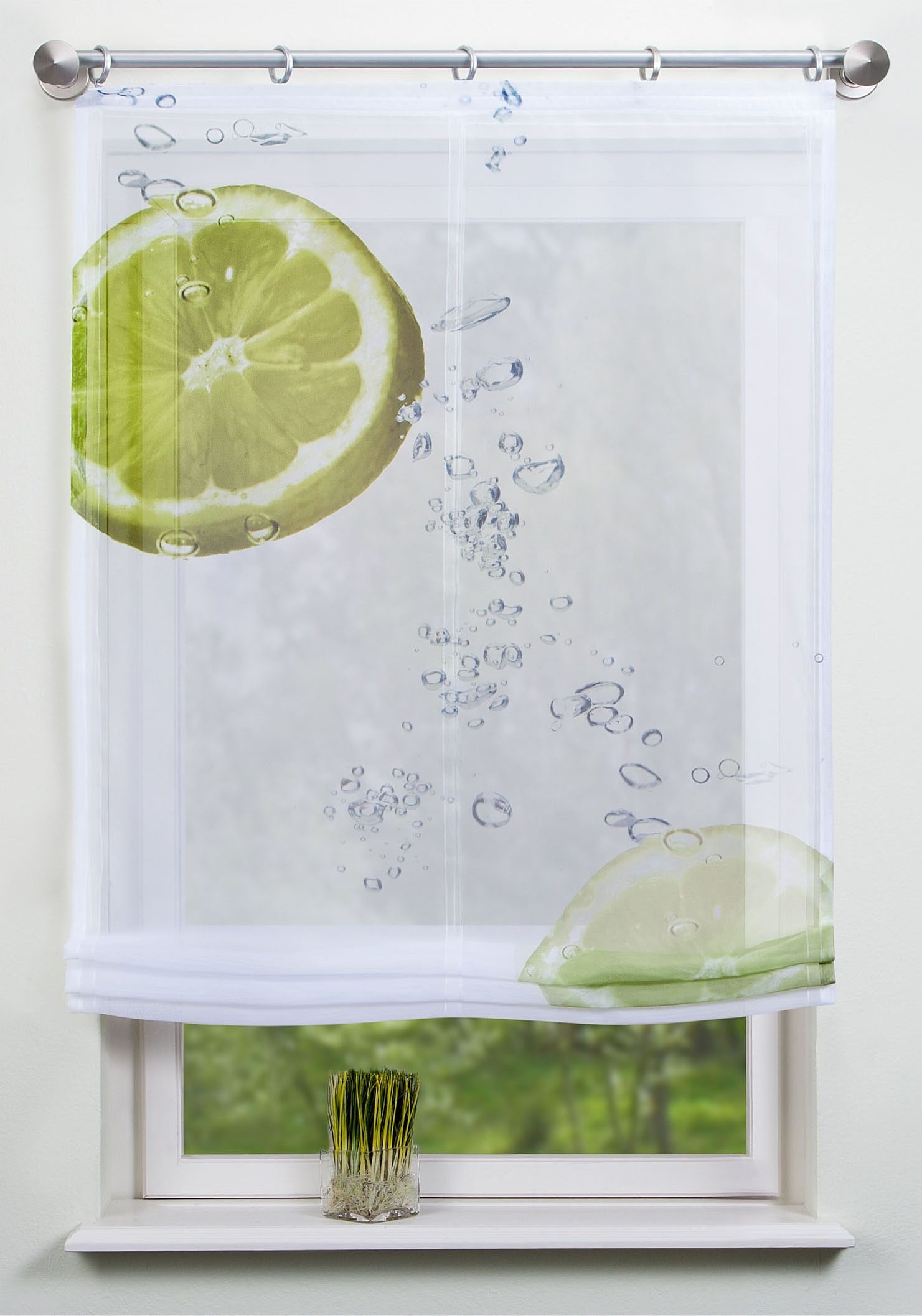 Image of HOME WOHNIDEEN Raffrollo »Bughof«, mit Klettband, ohne Bohren bei Ackermann Versand Schweiz