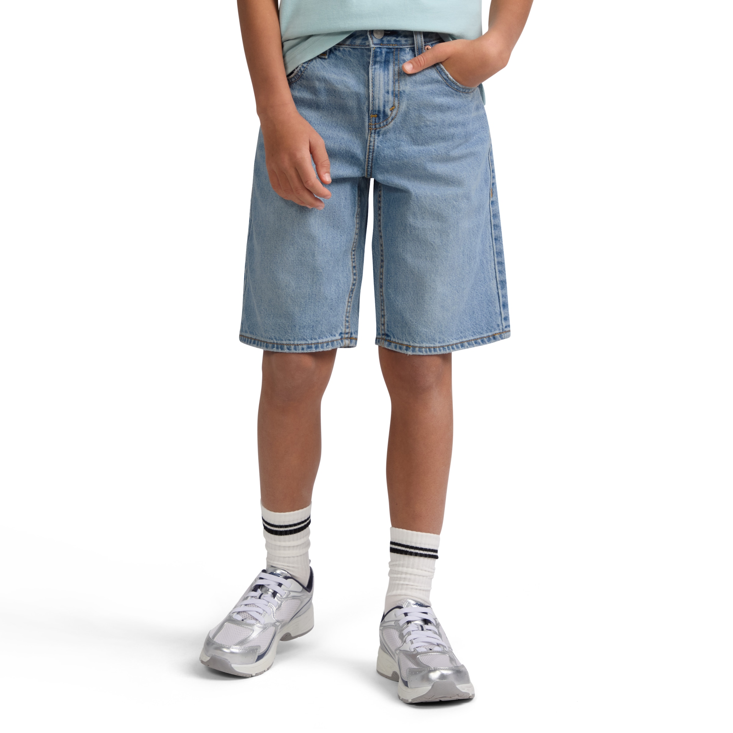 Image of Levis Kids Jeansshorts aus robustem Baumwolldenim
