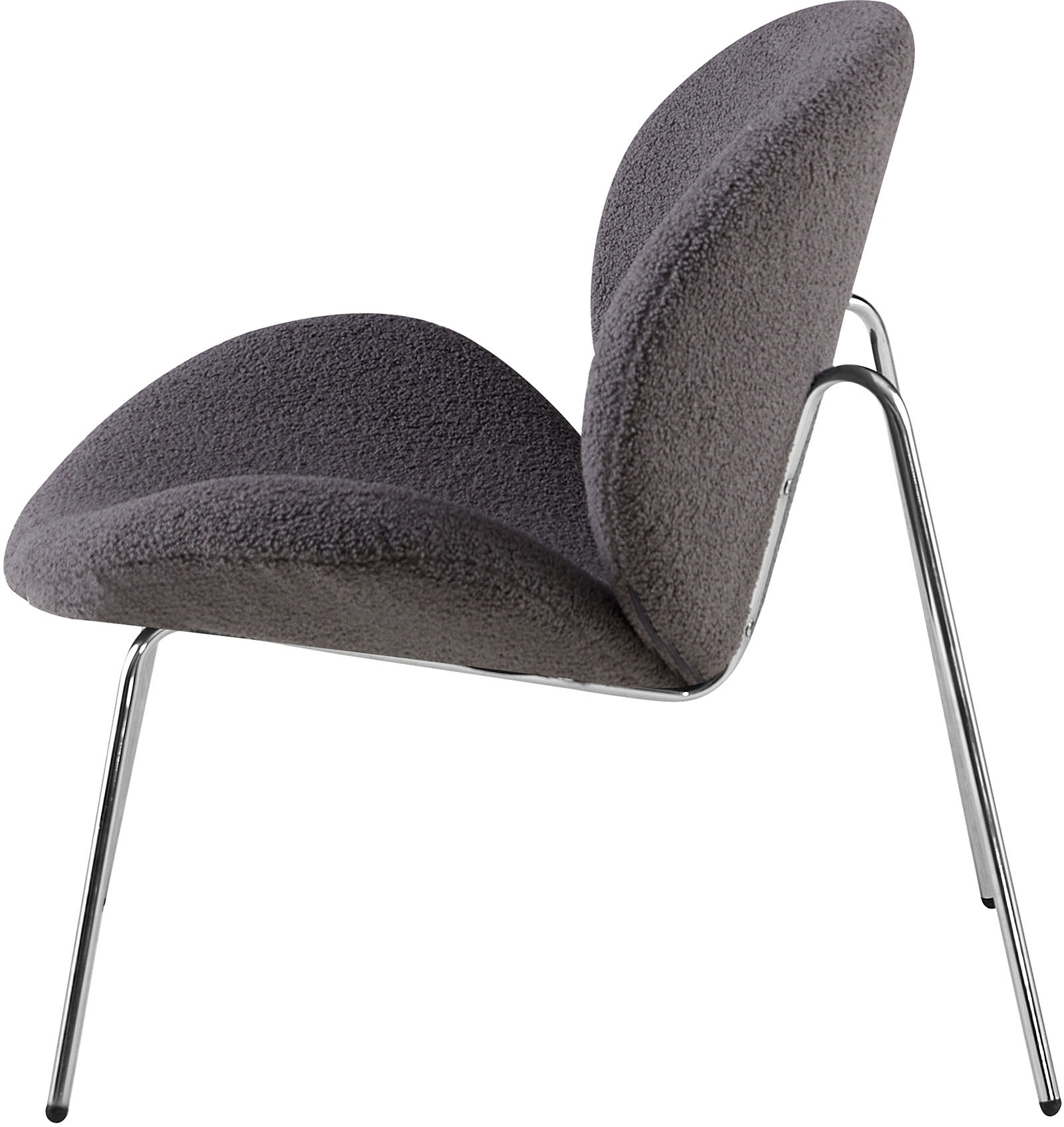 Kayoom Chaise rembourrée »Stuhl Jaden 125 2er-Set, im angesagten Stoff mit dem Kräusel-Effekt« (Set) 2 cuisÄsthetisch minimalistisches Design, Bouclé Stoff, breites Sitzen