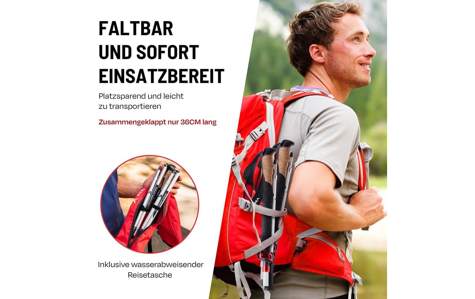   Bâtons de randonnée »Atacama Flip Lock 110-135 cm«