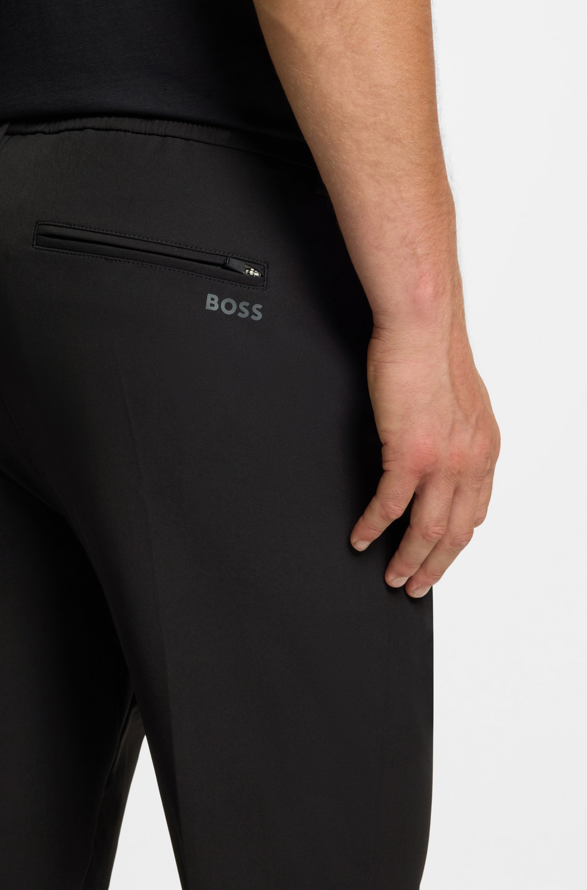 BOSS GREEN Pantalon tissé »T Convert«  Elastischer Taillenbund und Kordelzug, Gürtelschlaufen Anzughose