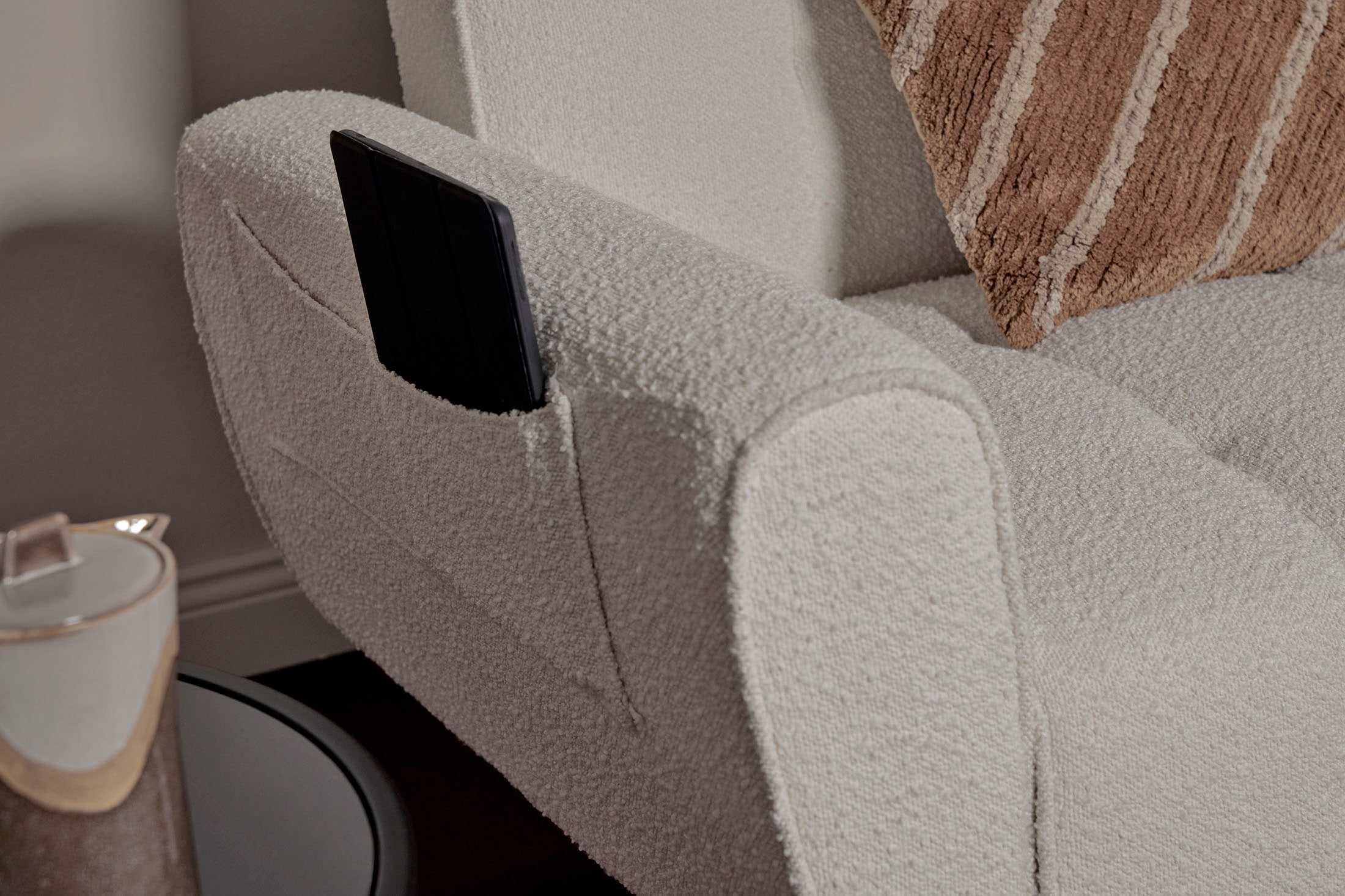 Jahnke 3-Sitzer »CHILLAX DREAM« mit Schlaffunktion, Seitentasche, Breite 213 cm