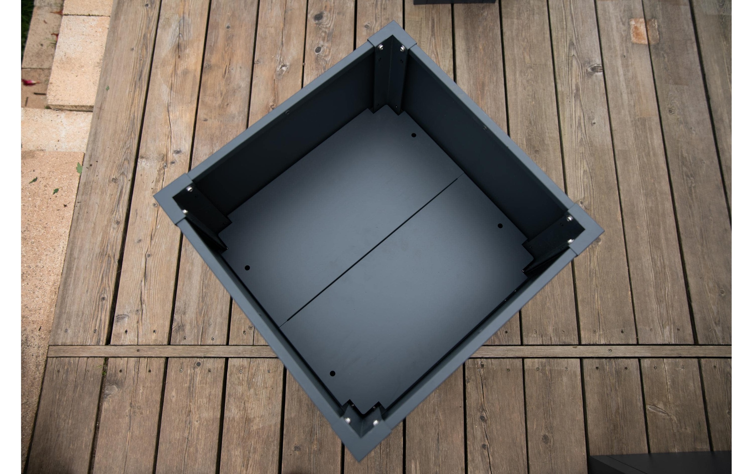 WESTMANN Lit surélevé »Metall »Talus« in S« Anthracite, disponible en plusieurs tailles