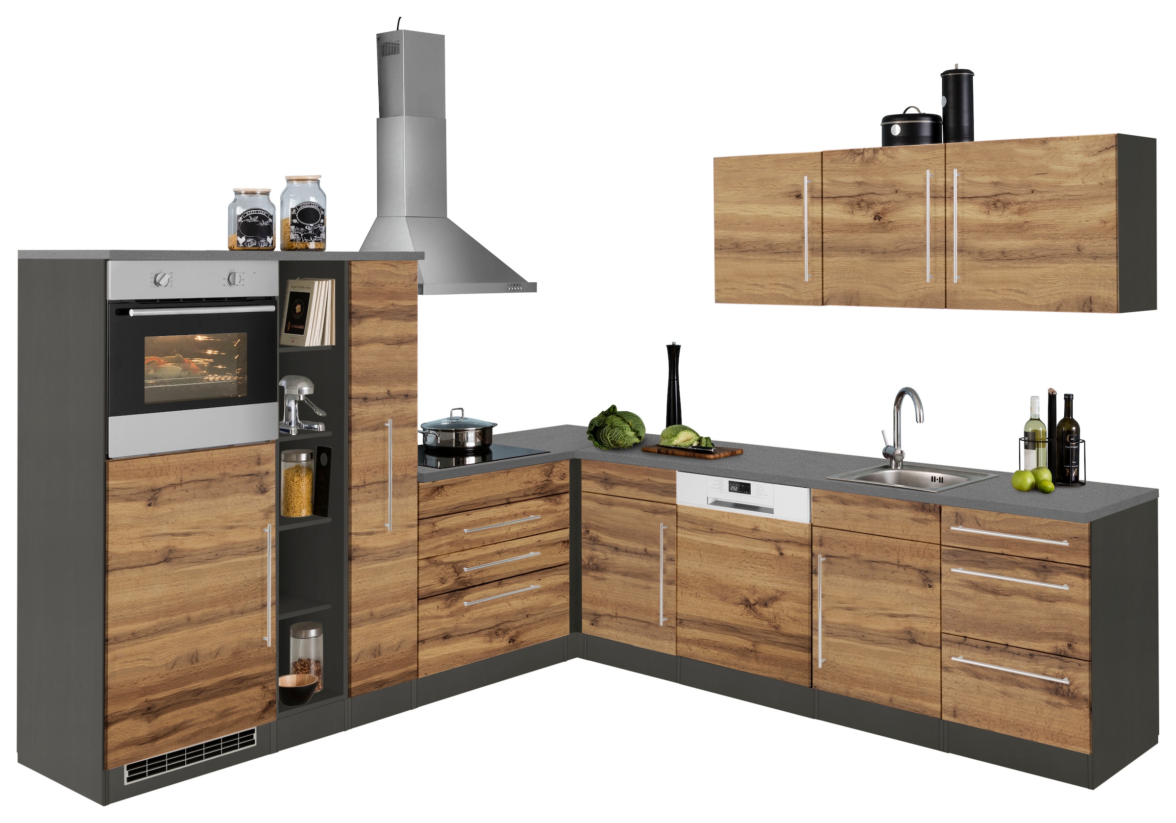 Image of KOCHSTATION Winkelküche "KS-Samos" Stellbreite 260x270 cm, wahlweise mit E-Geräten und Induktion