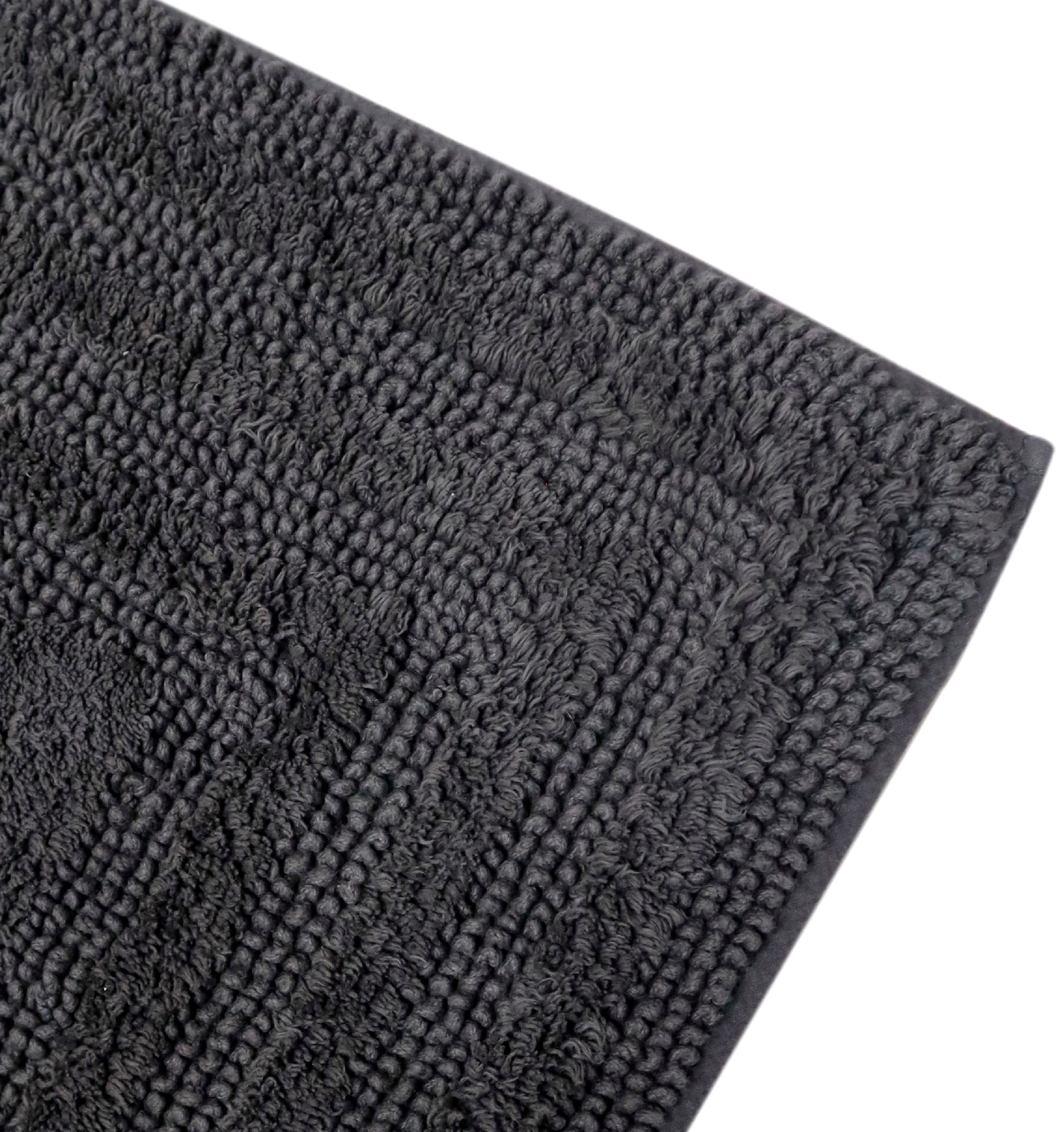 my home Tapis de bain »Inga, Rahmen, Badvorleger, Badezimmer Teppich« Höhe 18 mm 100% Baumwolle, Hoch-Tief-Effekt, weich, trocknergeeignet