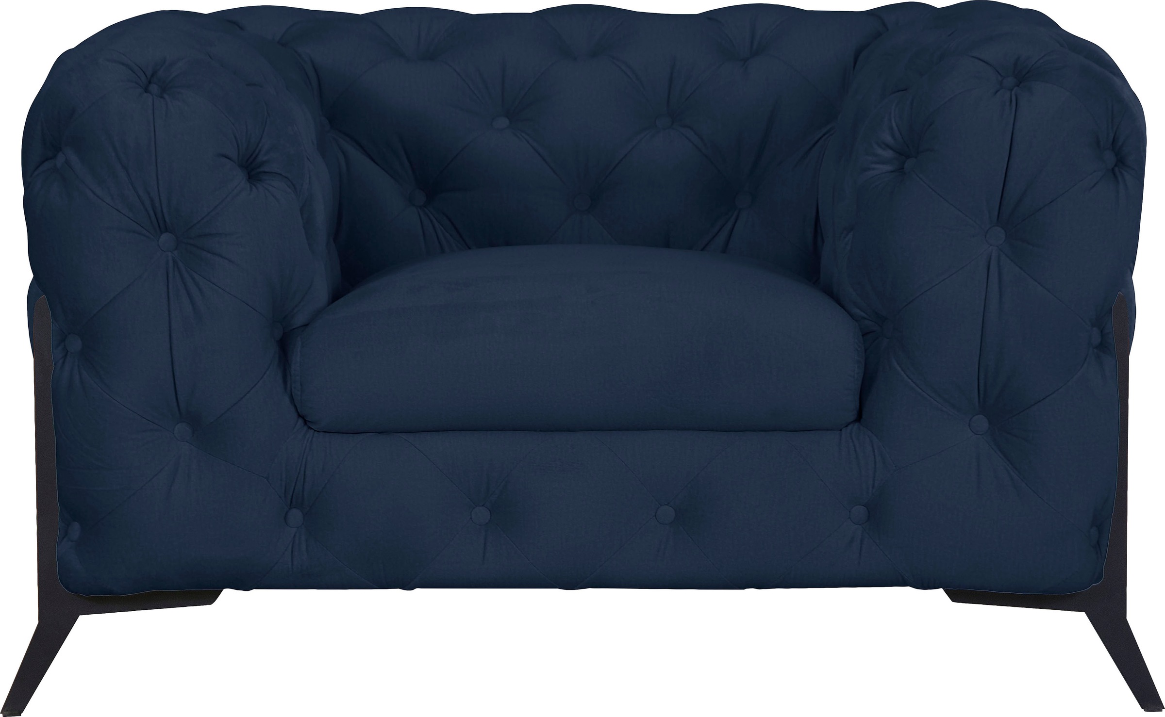 Image of Leonique Chesterfield-Sessel »Amaury«, aufwändige Knopfheftung in moderner Optik, wahlweise Füsse in chromfarben, goldfarben oder schwarz bei Ackermann Versand Schweiz