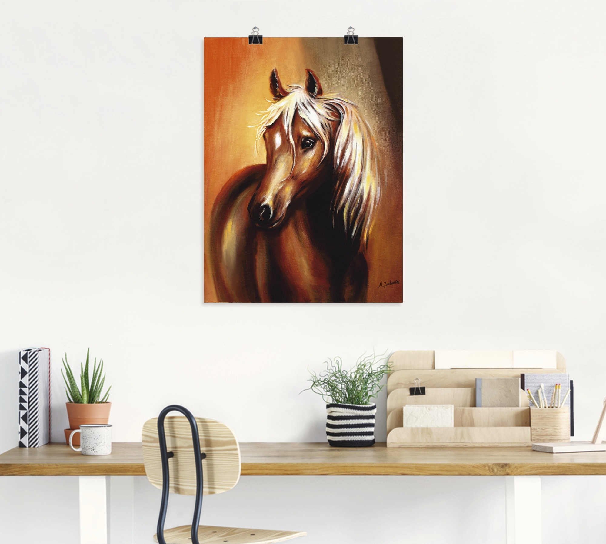 Image of Artland Wandbild »Pferd Fantasie«, Haustiere, (1 St.), in vielen Grössen & Produktarten - Alubild / Outdoorbild für den Aussenbereich, Leinwandbild, Poster, Wandaufkleber / Wandtattoo auch für Badezimmer geeignet bei Ackermann Versand Schweiz