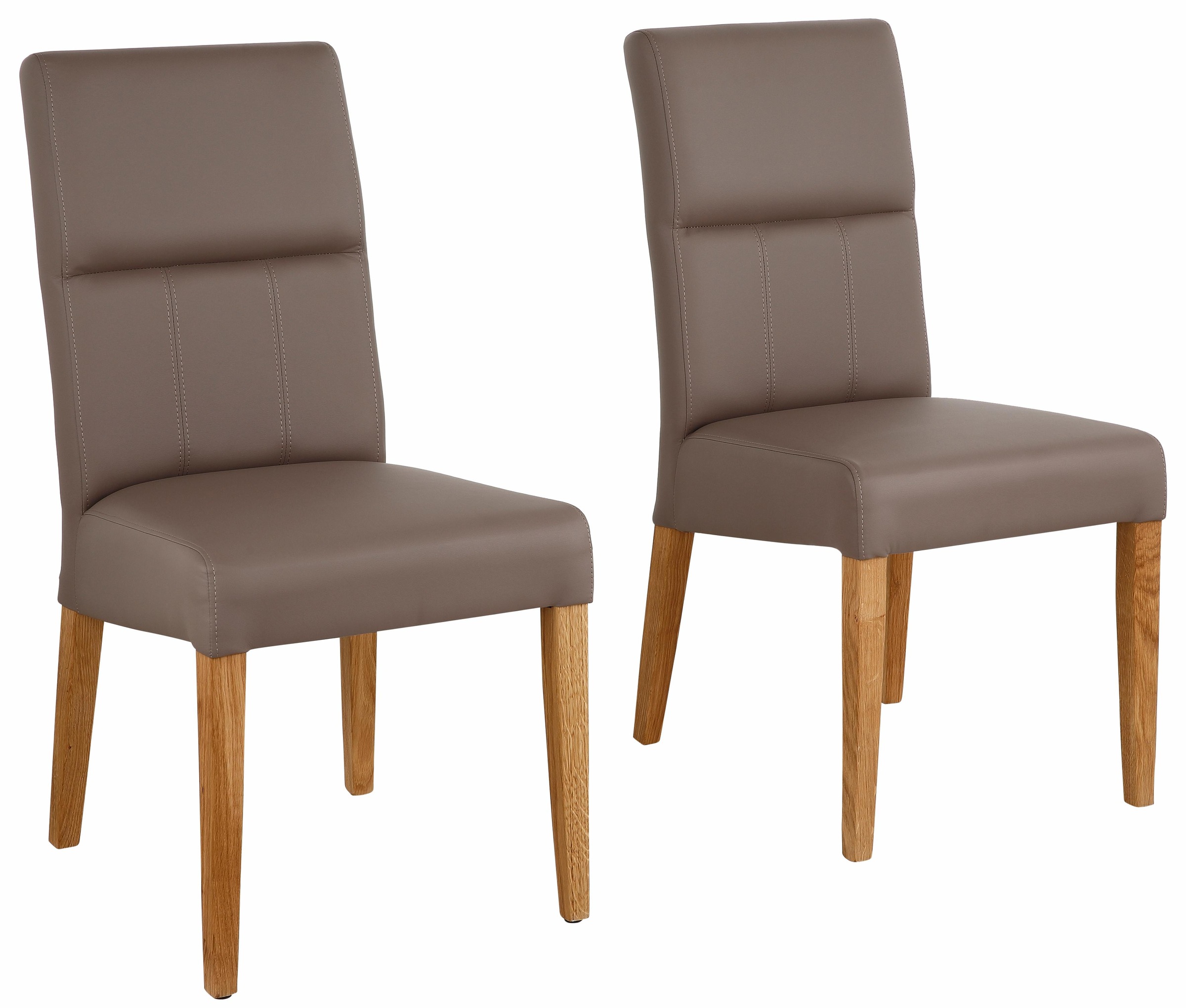 Image of Premium collection by Home affaire 4-Fussstuhl »Freda«, (Set), 2 St., Kunstleder, wahlweise mit Kunstleder oder Echtleder bezogen bei Ackermann Versand Schweiz