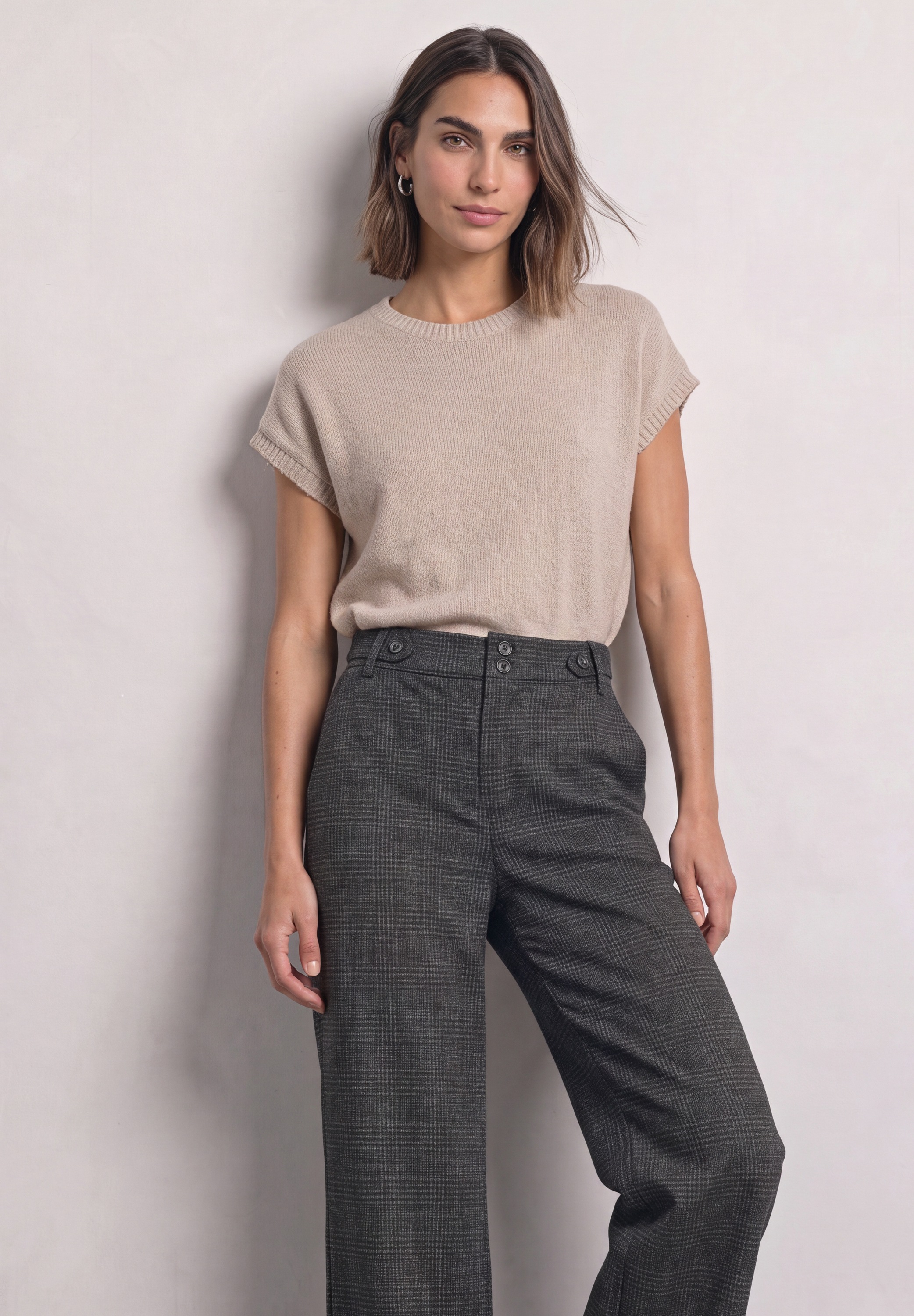 Image of STREET ONE Stoffhose "Style Emee" mit Karomuster