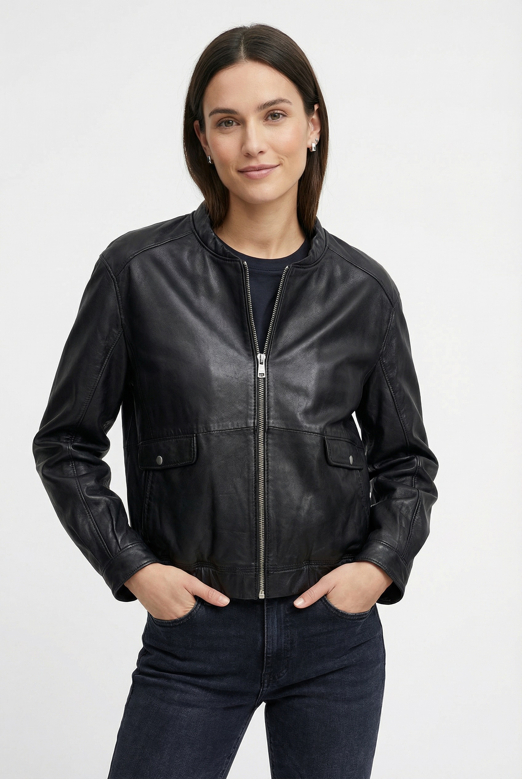 Image of Mauritius Lederjacke "MWThilda" Bomberjacke im Oversize Fit