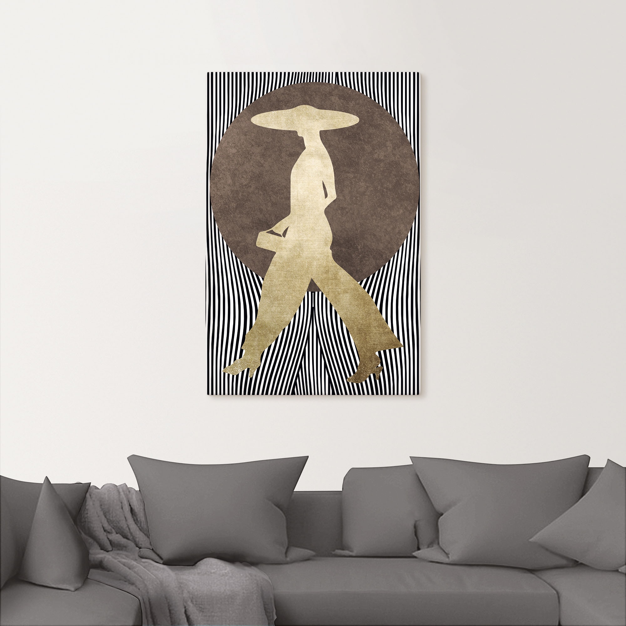 Artland Tableau sur toile »Madame Noir« 1 cuis tlg. auf Holzrahmen gespannt