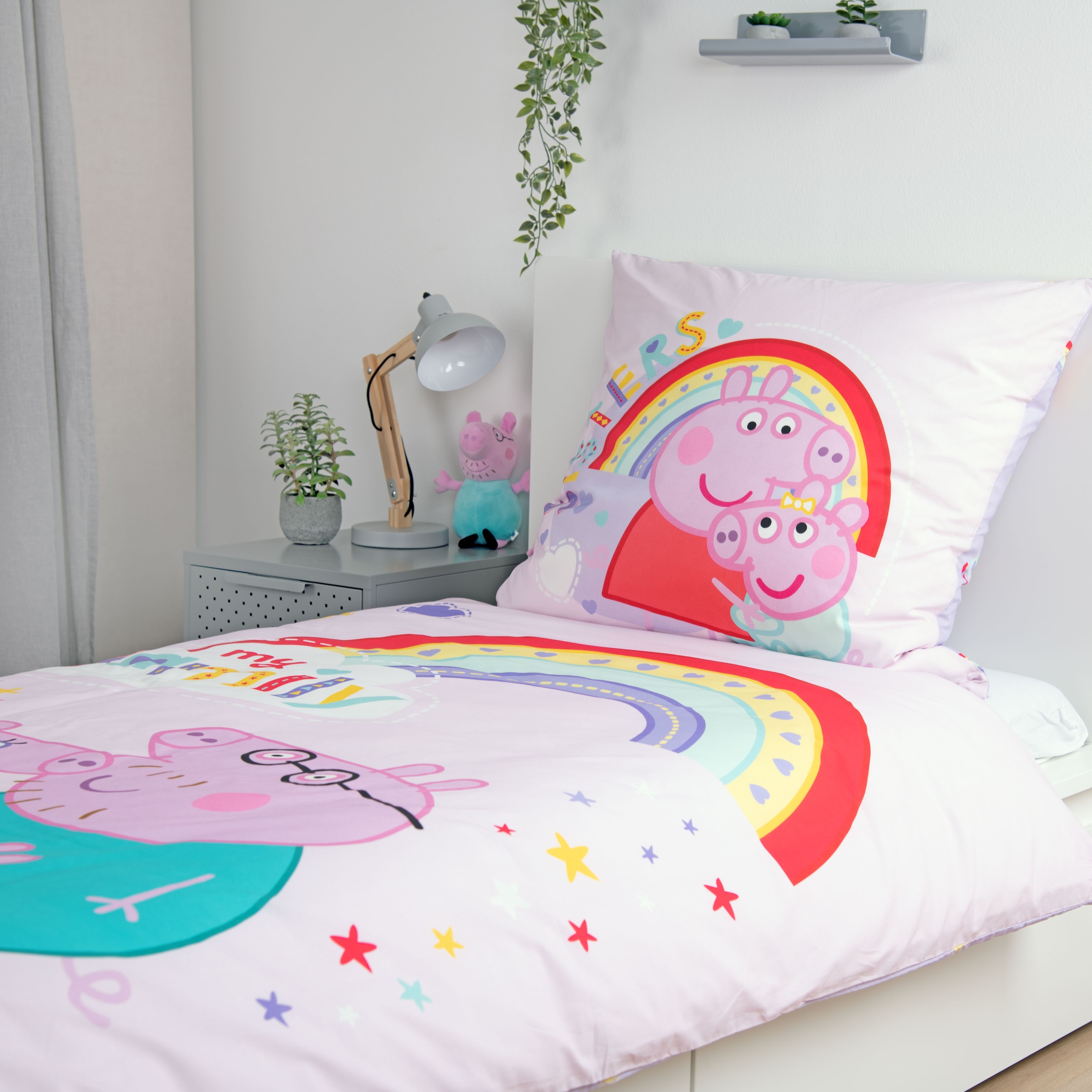 Peppa Pig Wendebettwäsche »Peppa Pig« 2 Stk. mit fröhlichem Design