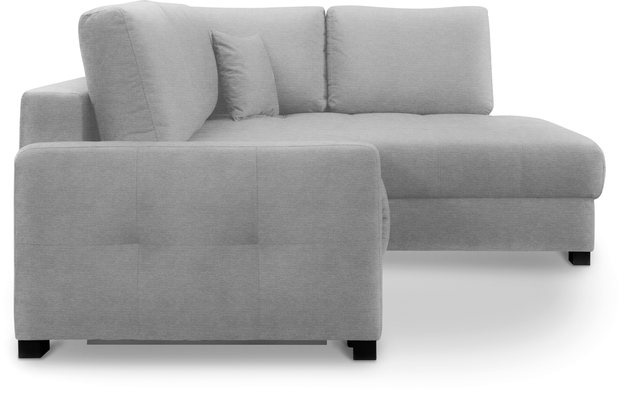 exxpo - sofa fashion Ecksofa »Chester, Boxspring Federkern-Polsterung für bequemeren Sitzkomfort«, L-Form, schmale Armlehnen, Bettfunktion u. Bettkasten