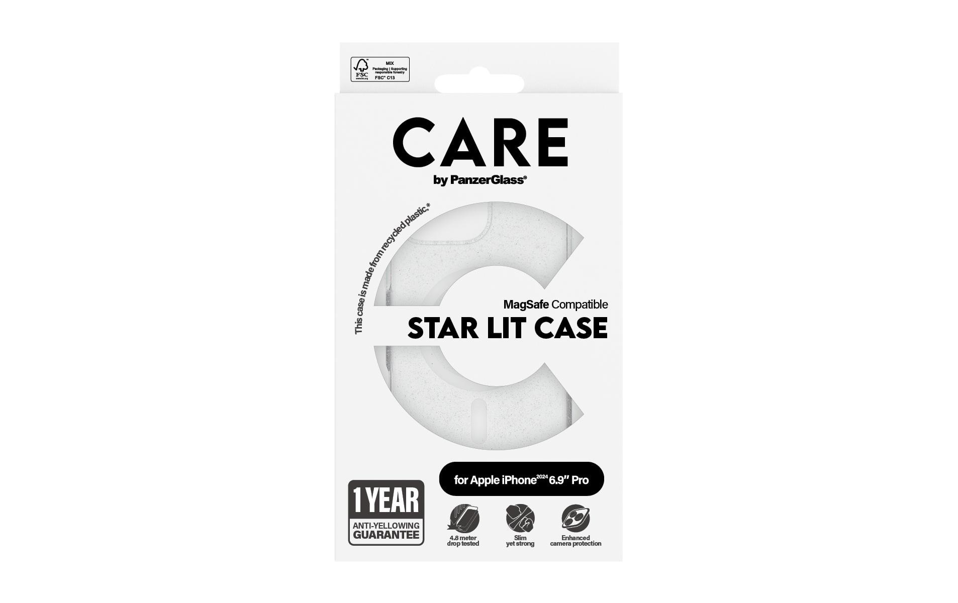 CARE by PanzerGlass Backcover »Flagship Star Lit iPhone 16 Pro Max«, iPhone 16 Pro Max