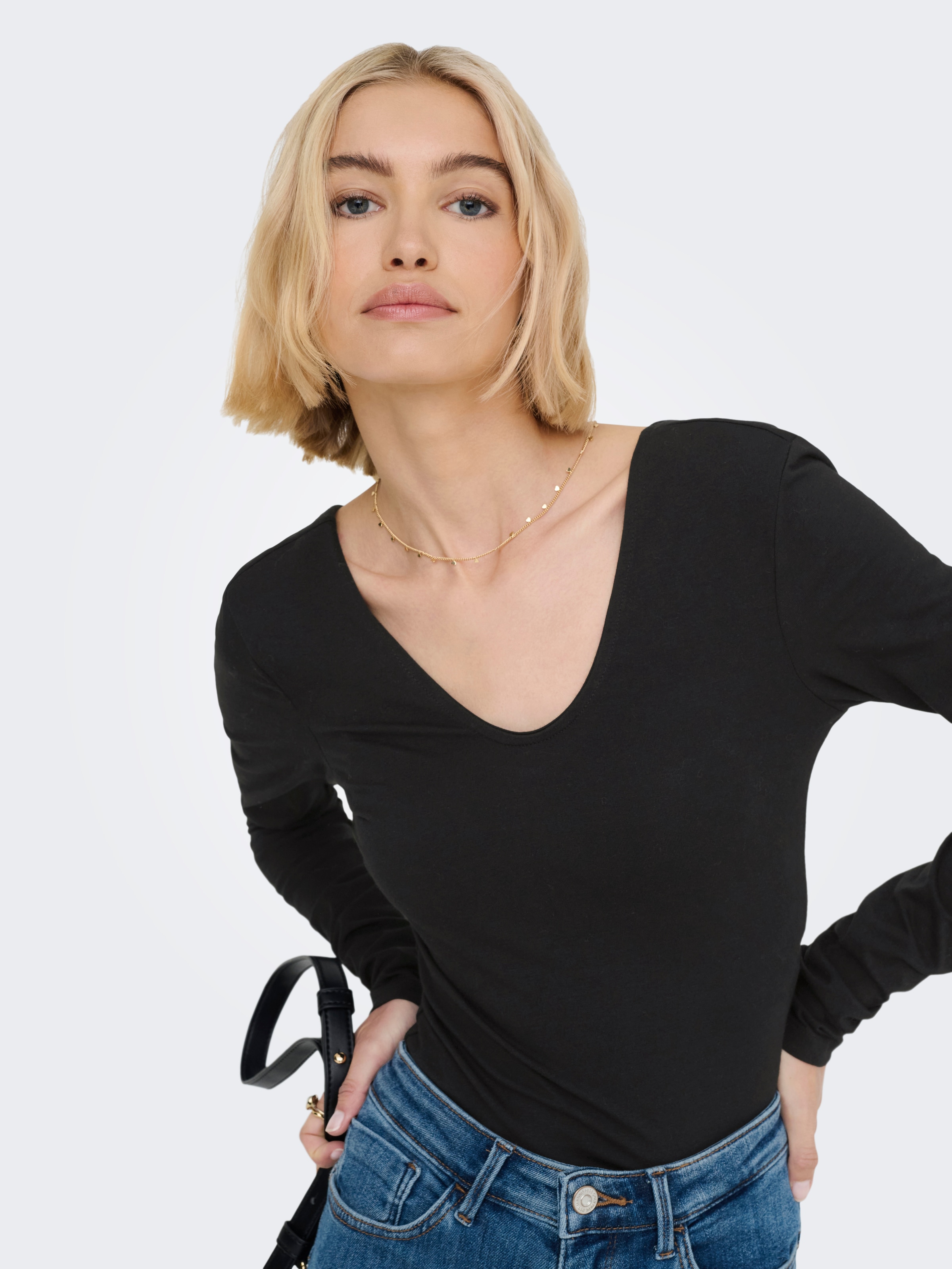 ONLY Body »ONLLIVE LOVE V NECK L/S BODY CS JR«