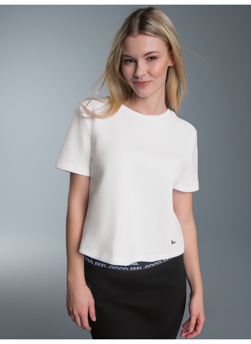 Image of Trigema T-Shirt "TRIGEMA Cropped Oversized T-Shirt in Waffeloptik" 1 Stk.