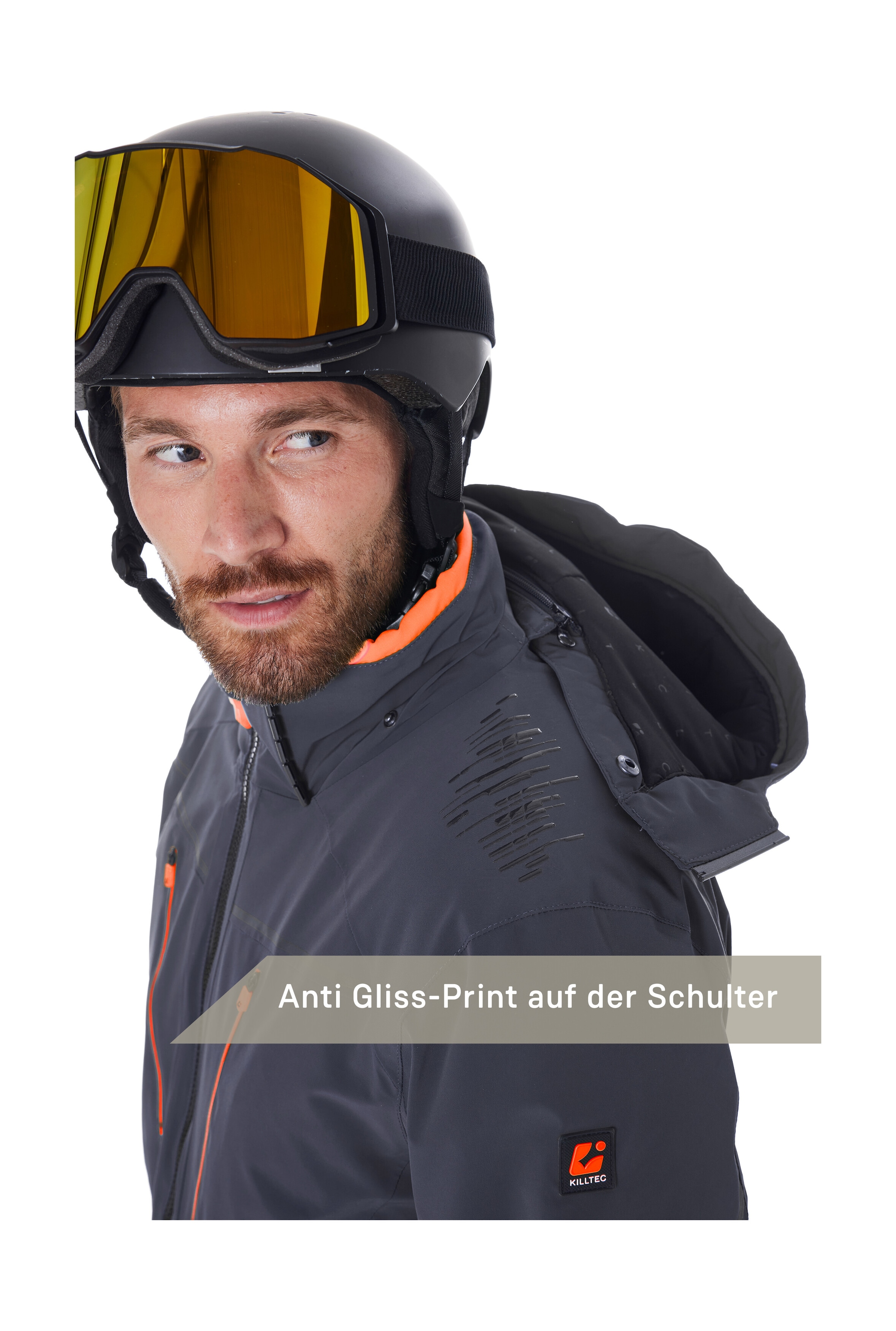 Killtec Veste de ski »KSW 50 MN SKI JCKT« Herren Skijacke: wasserdicht, atmungsaktiv, 4-Wege-Stretch, Schneefang