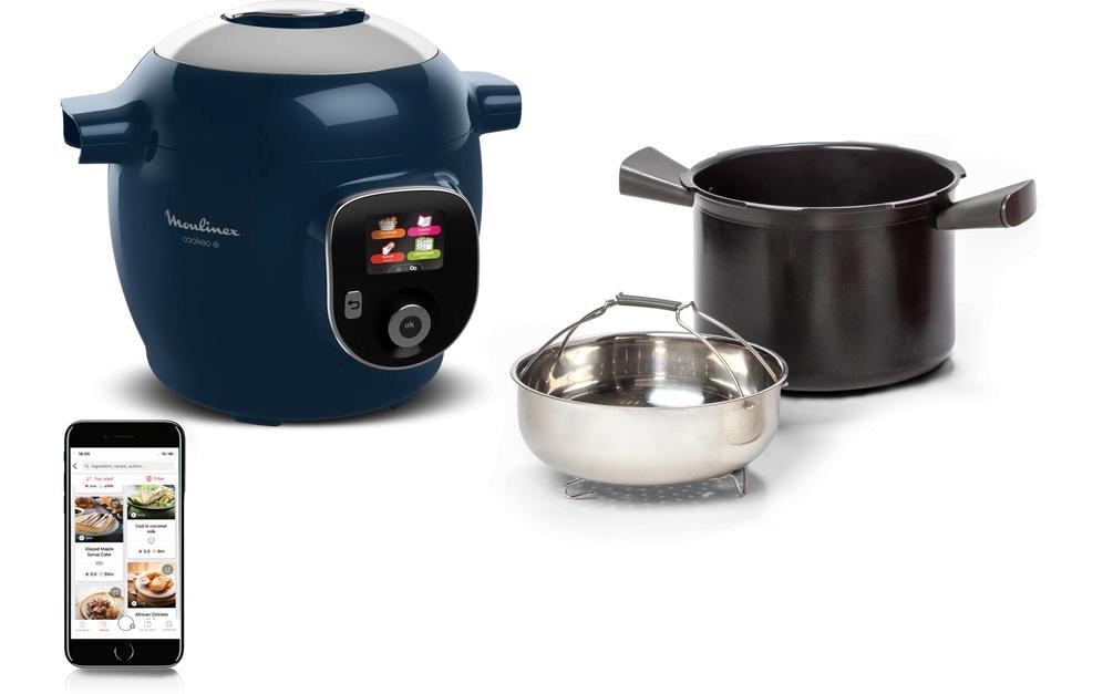 Moulinex Küchenmaschine »Cookeo+ CE8514 Blau«