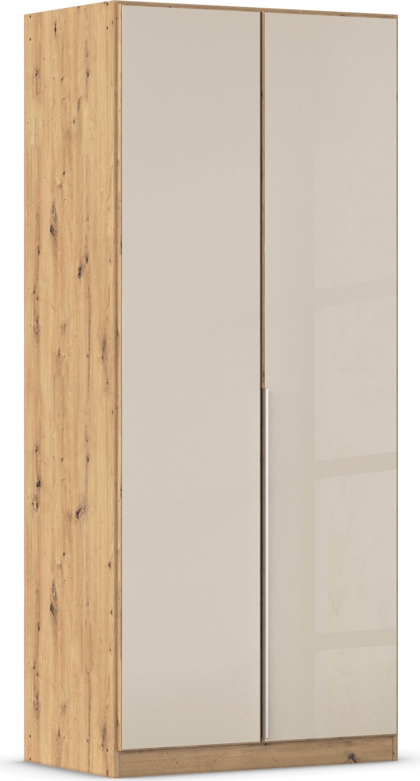 GOODproduct Armoire à portes battantes »Kleiderschrank Kleiderschränke Schrank Garderobe AGORDO mit Glasfront« en deux couleurs de poignées, largeurs 91-405 cm,  aménagement intérieur réfléchi, en 8 largeurs et 2 hauteurs MADE IN GERMANY