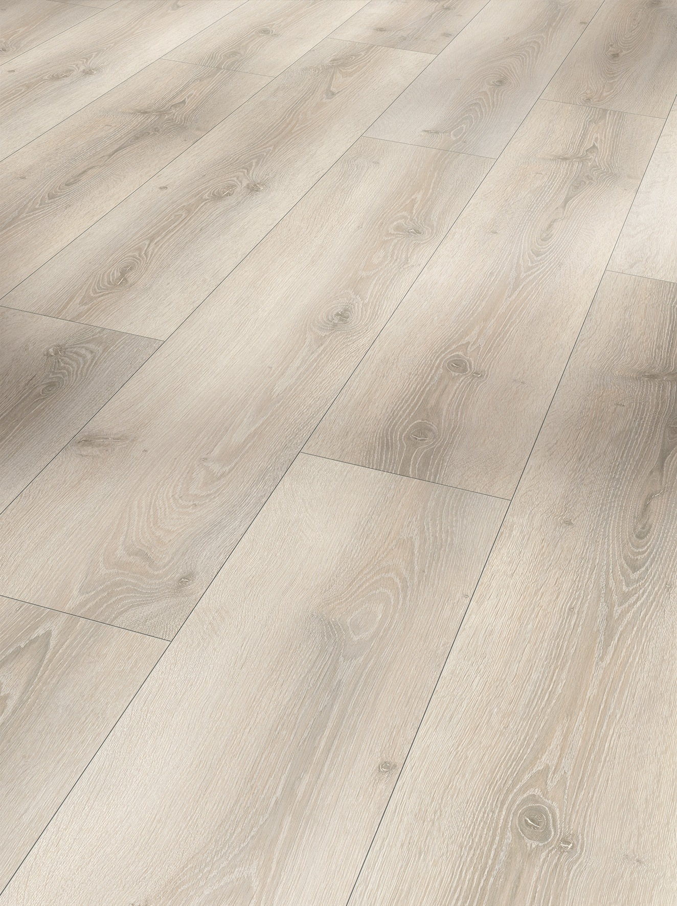 Image of PARADOR Laminat »Hydron 600 Eiche Askada weiss gekälkt«, (Set), Naturstruktur, Verlegefläche: 1,87 m², matt, für Fussbodenheizung geeignet bei Ackermann Versand Schweiz