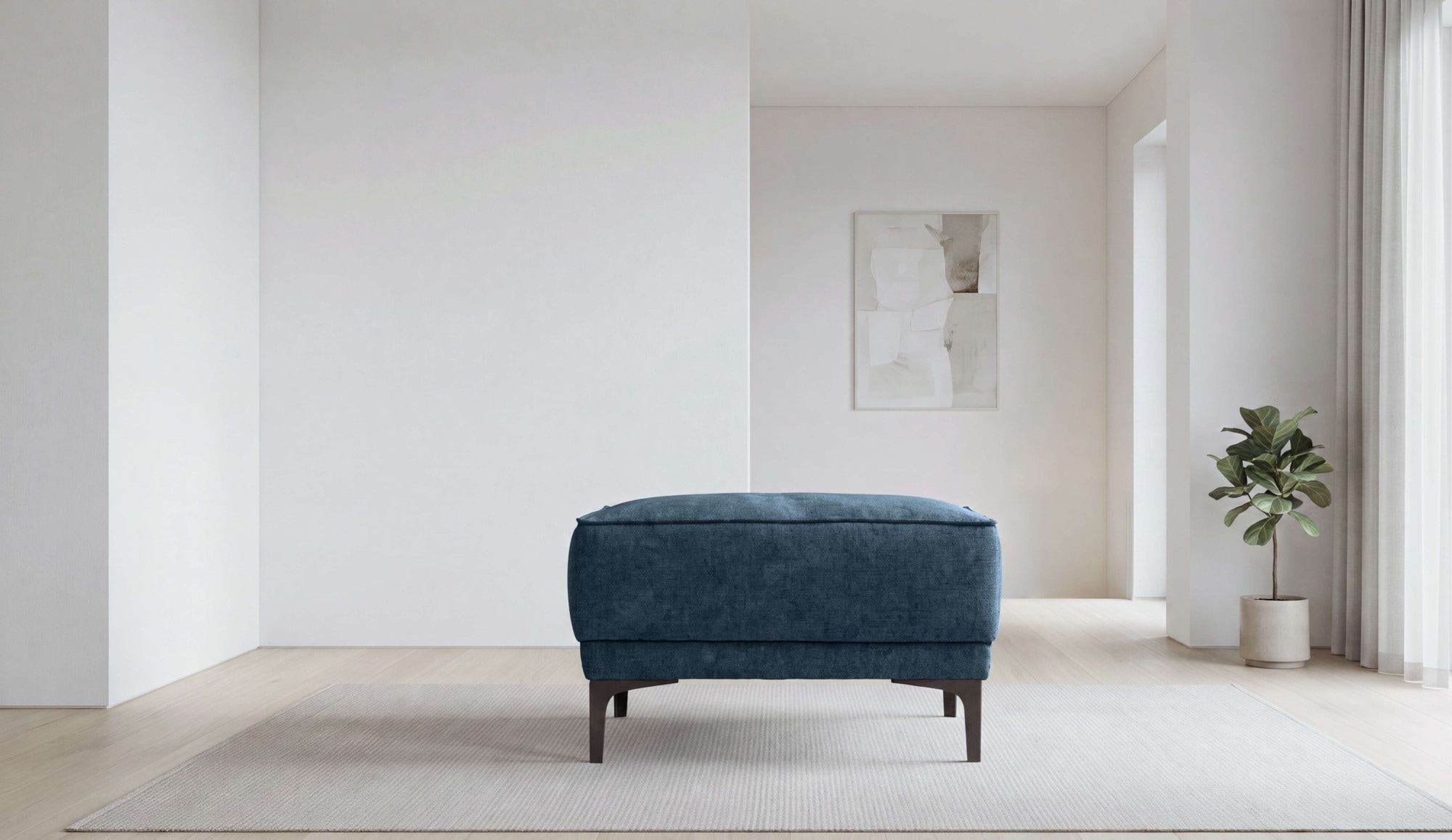 GOODproduct Polsterhocker »Oland, Pouf, passend zur Serie OLAND, Chenille-Bezug« passend zur Serie OLAND