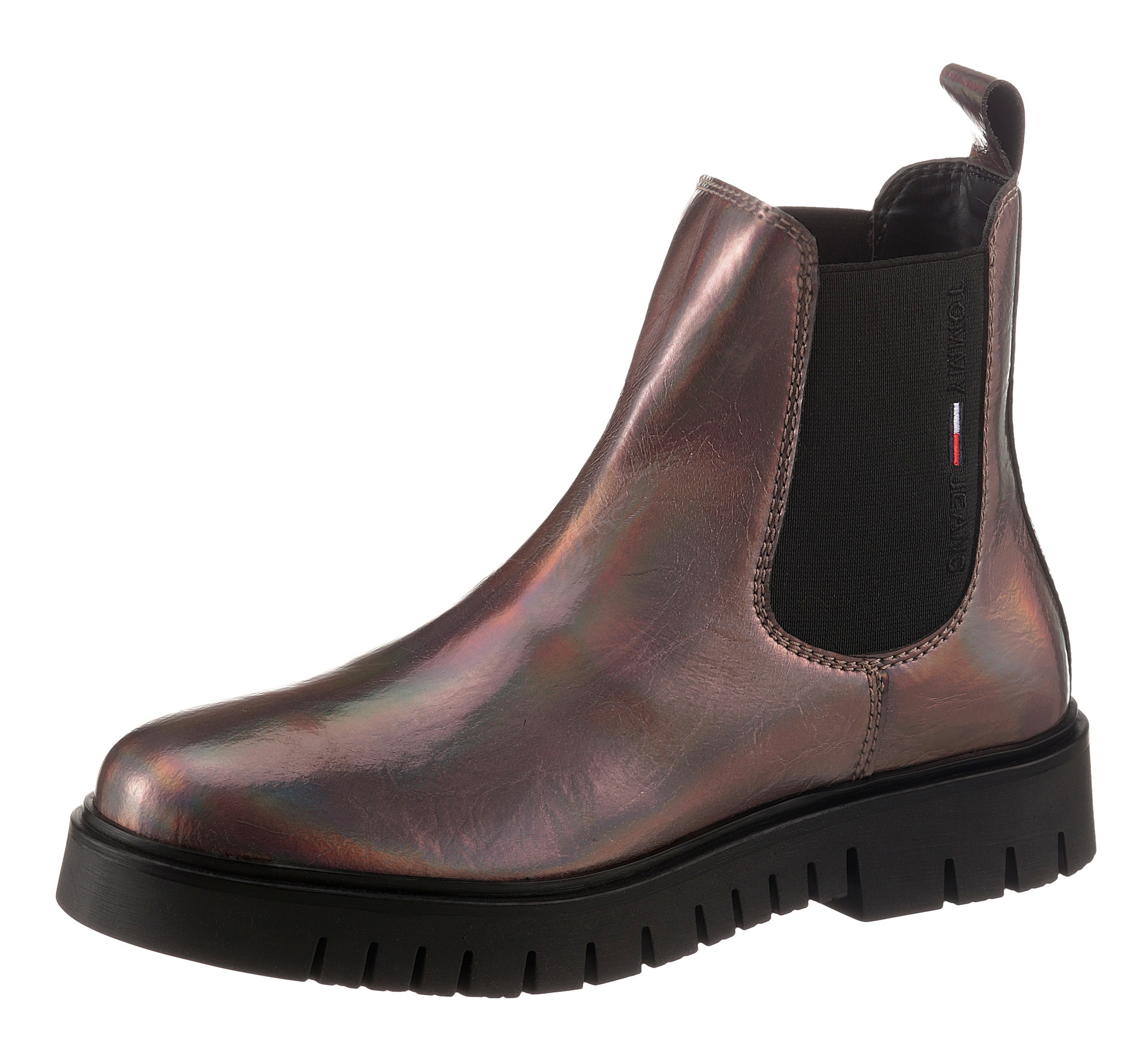 Image of Tommy Jeans Chelseaboots »IRIDESCENT PATENT CHELSEA BOOT«, mit Metallic Effekten bei Ackermann Versand Schweiz