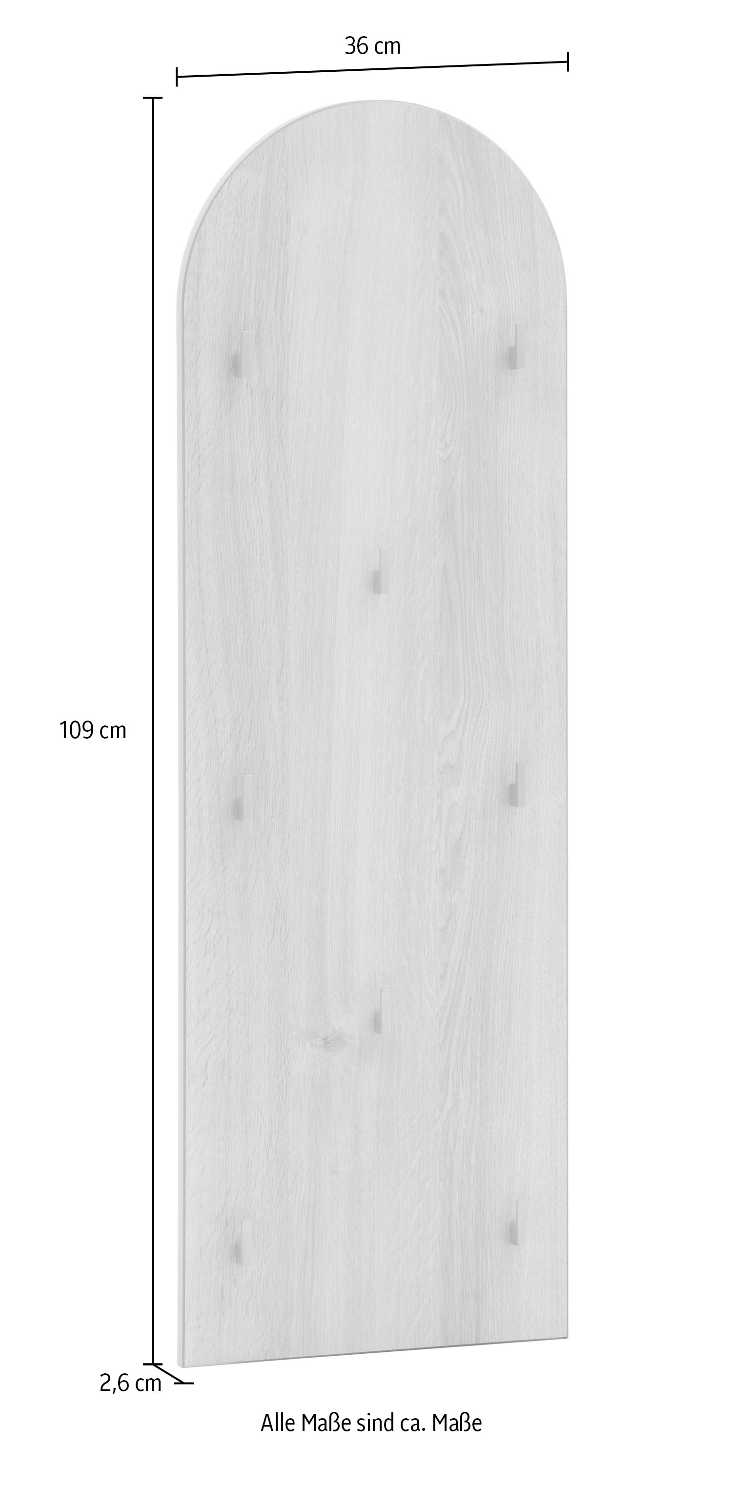 Schildmeyer Garderobenpaneel »Flora, Hakenpaneel, Made in Germany, B: 36 cm« 1 Stk. tlg. Solide Verarbeitung - Dieses Produkt ist in Deutschland gefertigt