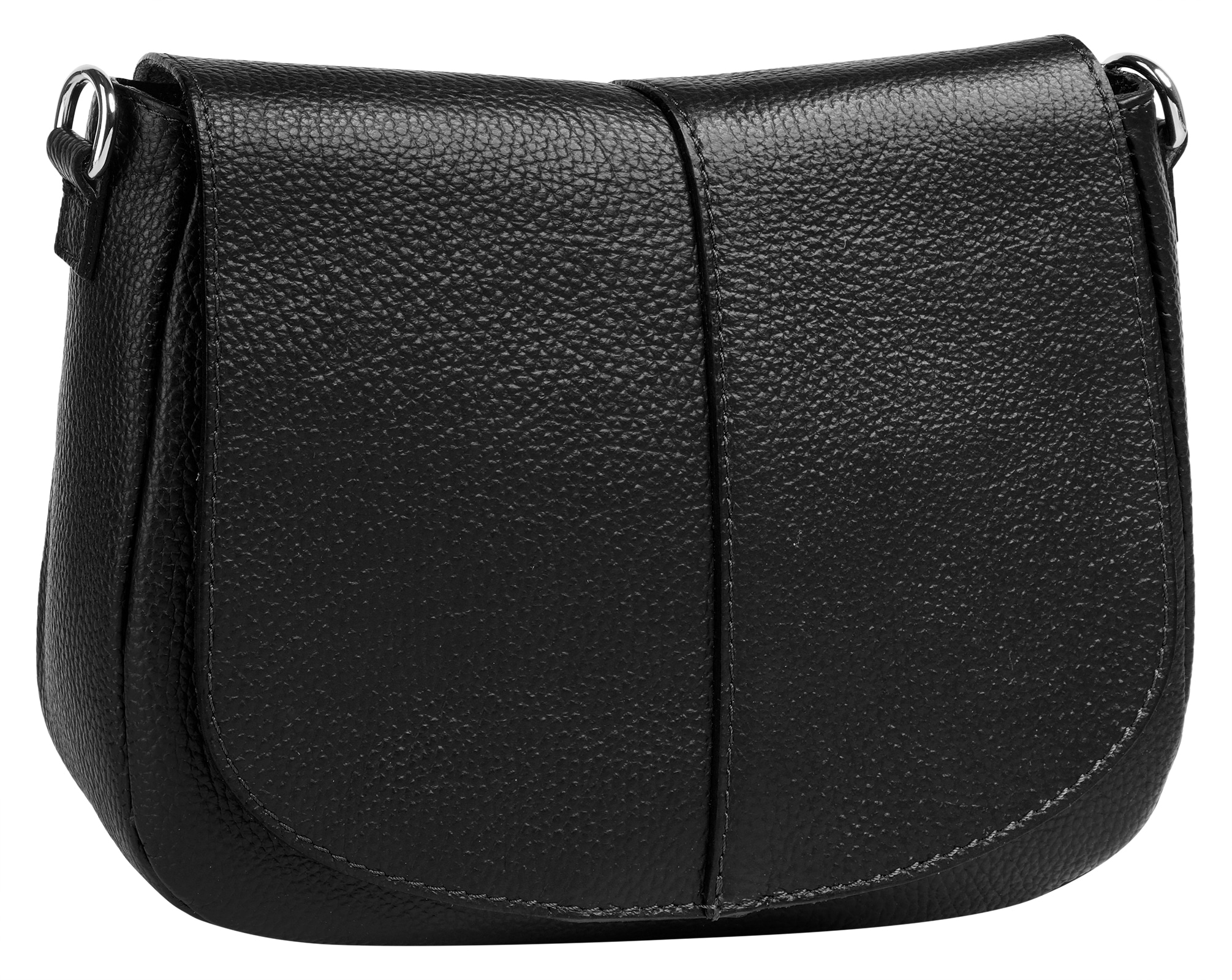 Cluty Umhängetasche, echt Leder, Made in Italy