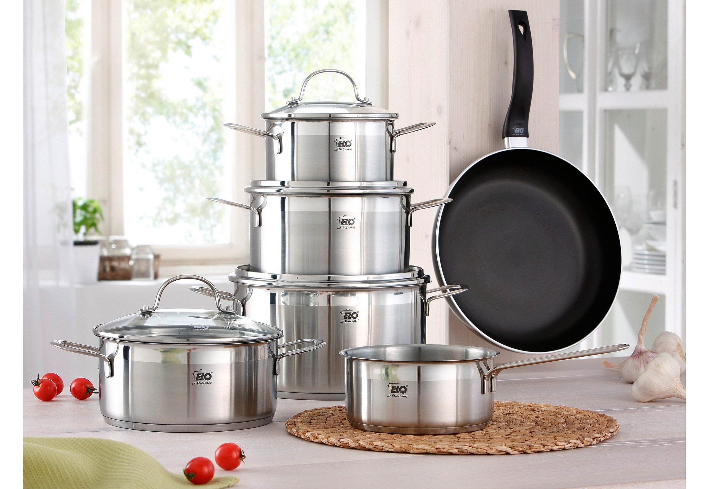 Image of Elo Topf-Set »Collection«, Edelstahl 18/10, (Set, 9 tlg.) bei Ackermann Versand Schweiz