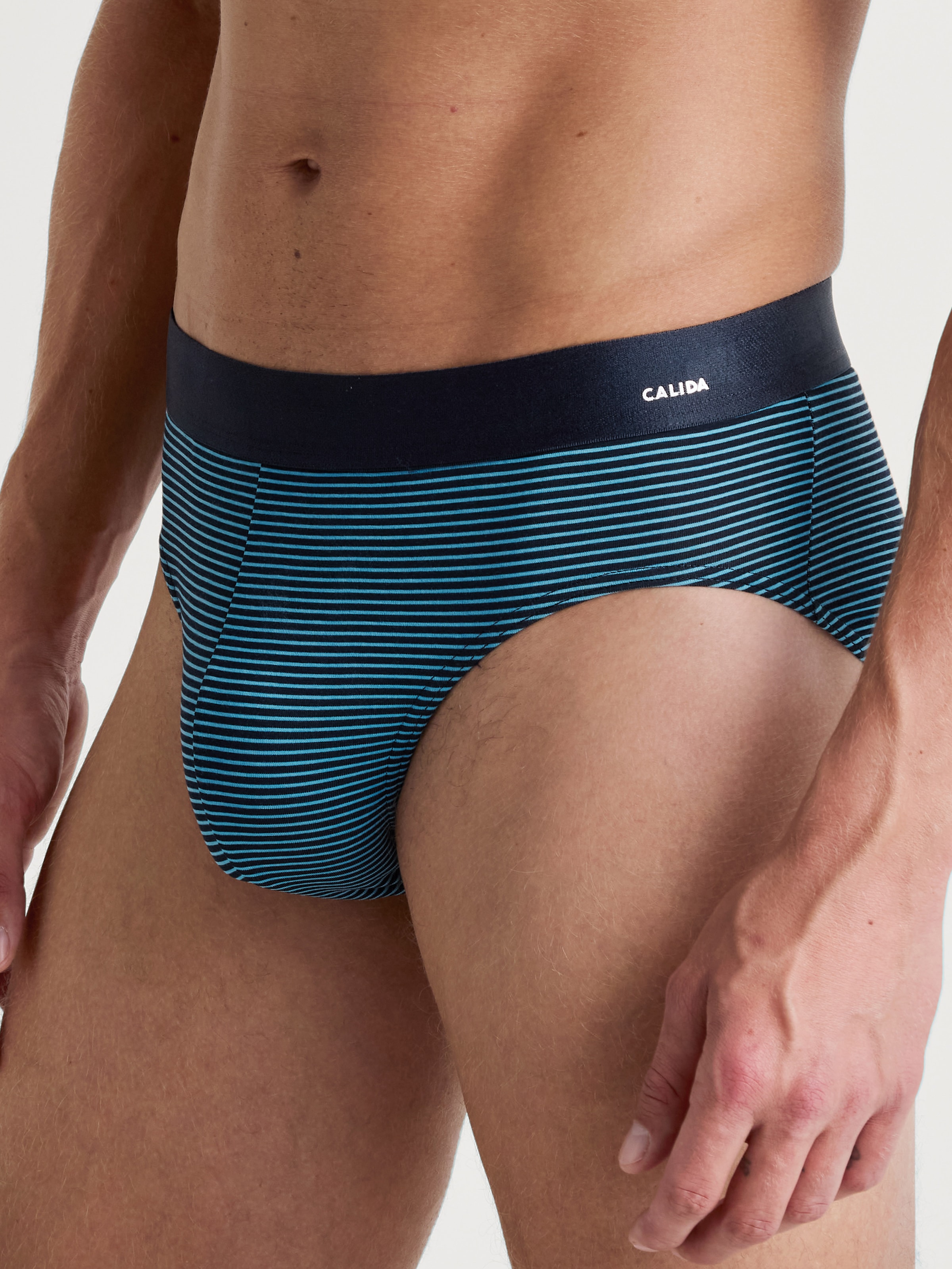 CALIDA Slip »Cotton Code Design«, weicher Elastikbund, ohne Eingriff, gemustert