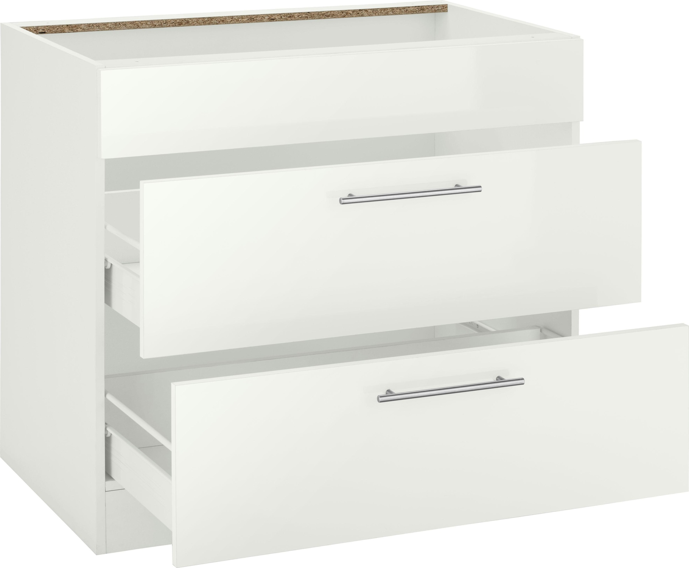 wiho Küchen Armoire d'encastrement pour table de cuisson »Cali« 90 cm de large, sans plan de travail