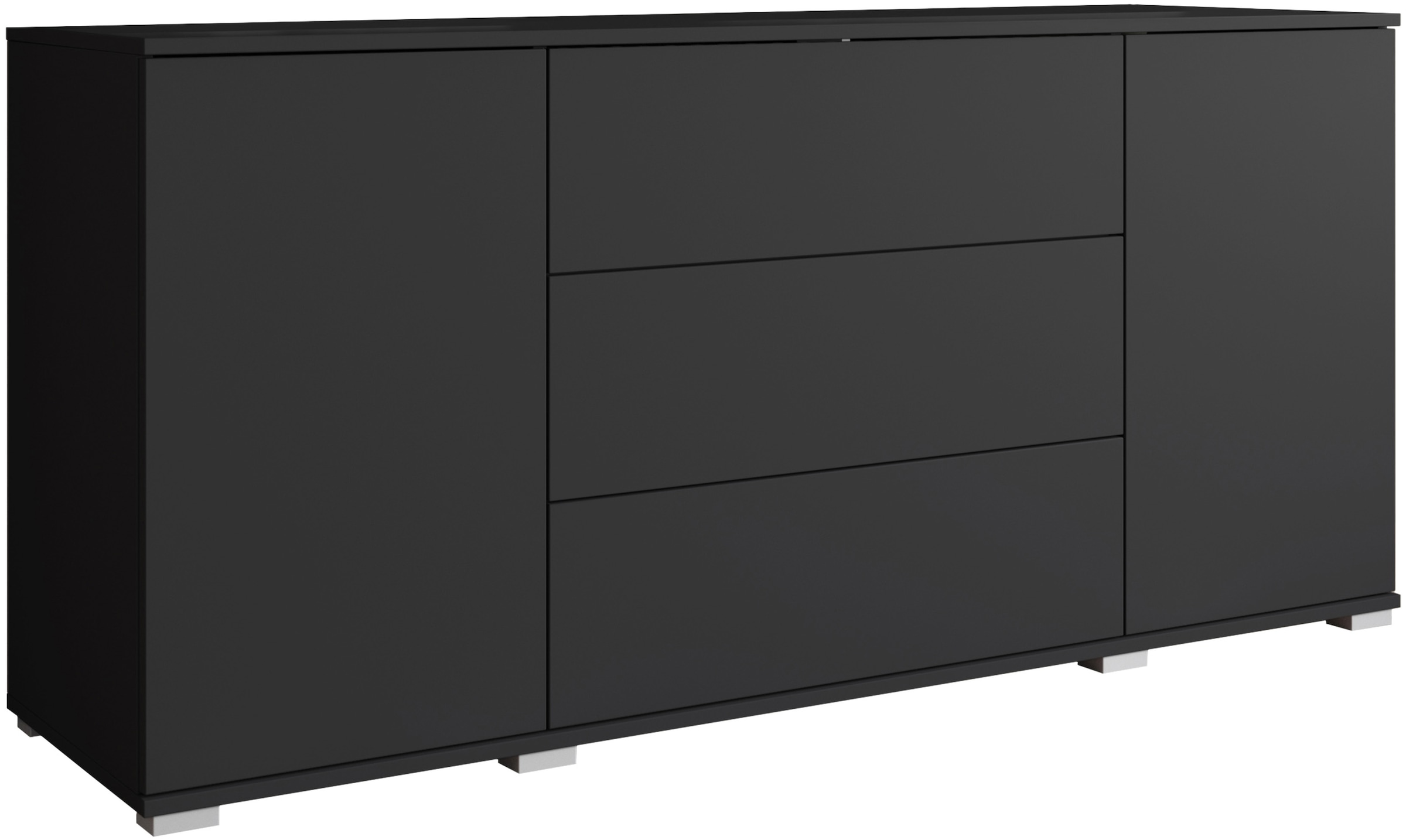 GOODproduct Sideboard »Kenia, Kommode für das Schlafzimmer/Wohnzimmer« 1 Stk. tlg. Modernes Sideboard mit 3 Schubladen und 4 Fächern,  Breite 150 cm