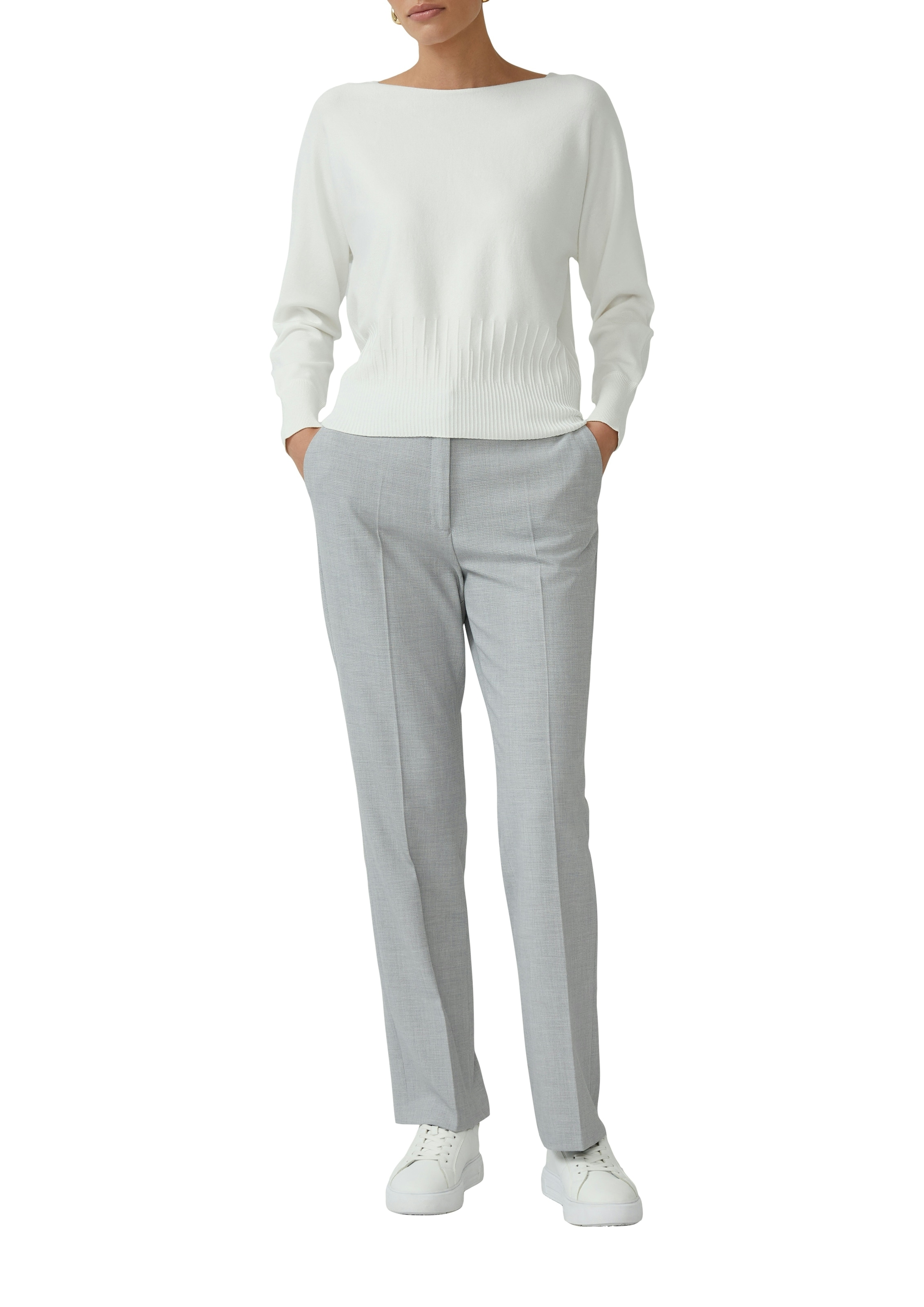 s.Oliver BLACK LABEL Strickpullover mit Fledermausärmeln