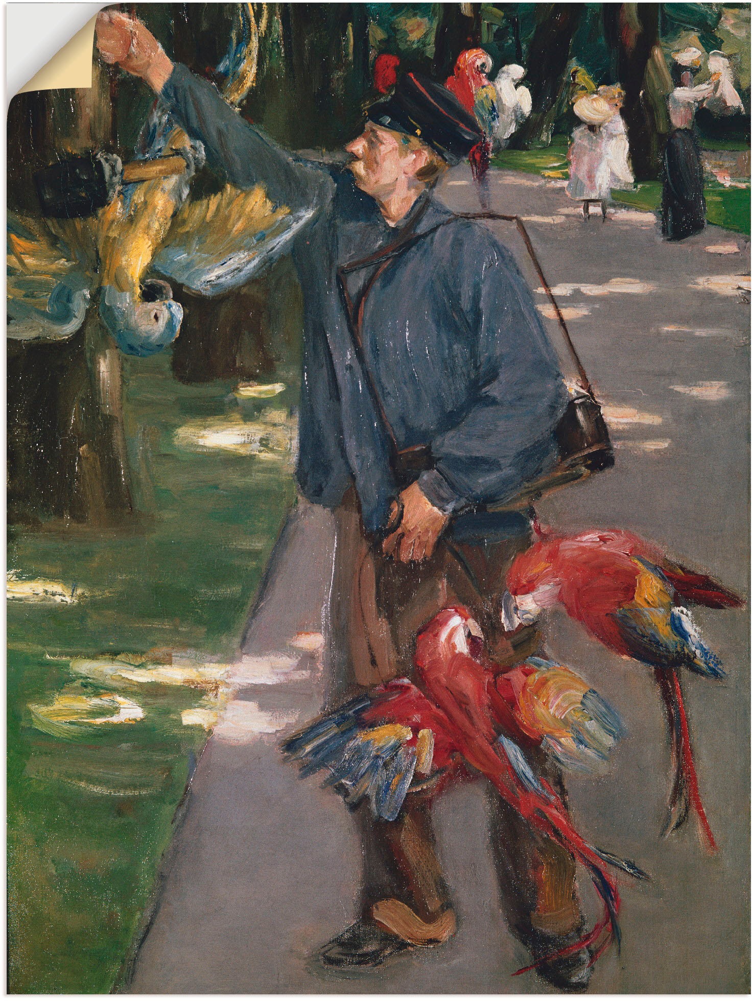 Image of Artland Wandbild »Der Papageienmann. 1901/1902«, Mann, (1 St.), in vielen Grössen & Produktarten -Leinwandbild, Poster, Wandaufkleber / Wandtattoo auch für Badezimmer geeignet bei Ackermann Versand Schweiz