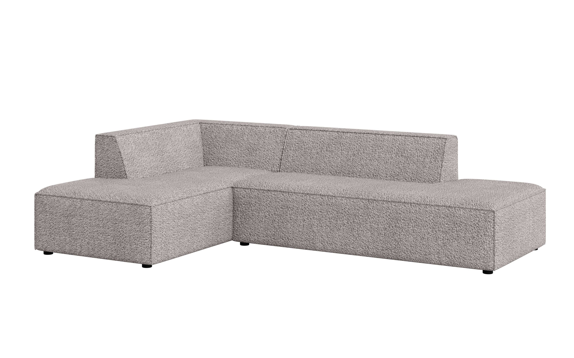 INOSIGN Ecksofa »Ecksofa Cavan mit Ottomane links oder rechts bestellbar«, L-Form mit Wellenunterfederung, Masse B/T/H: 270/180/72 cm