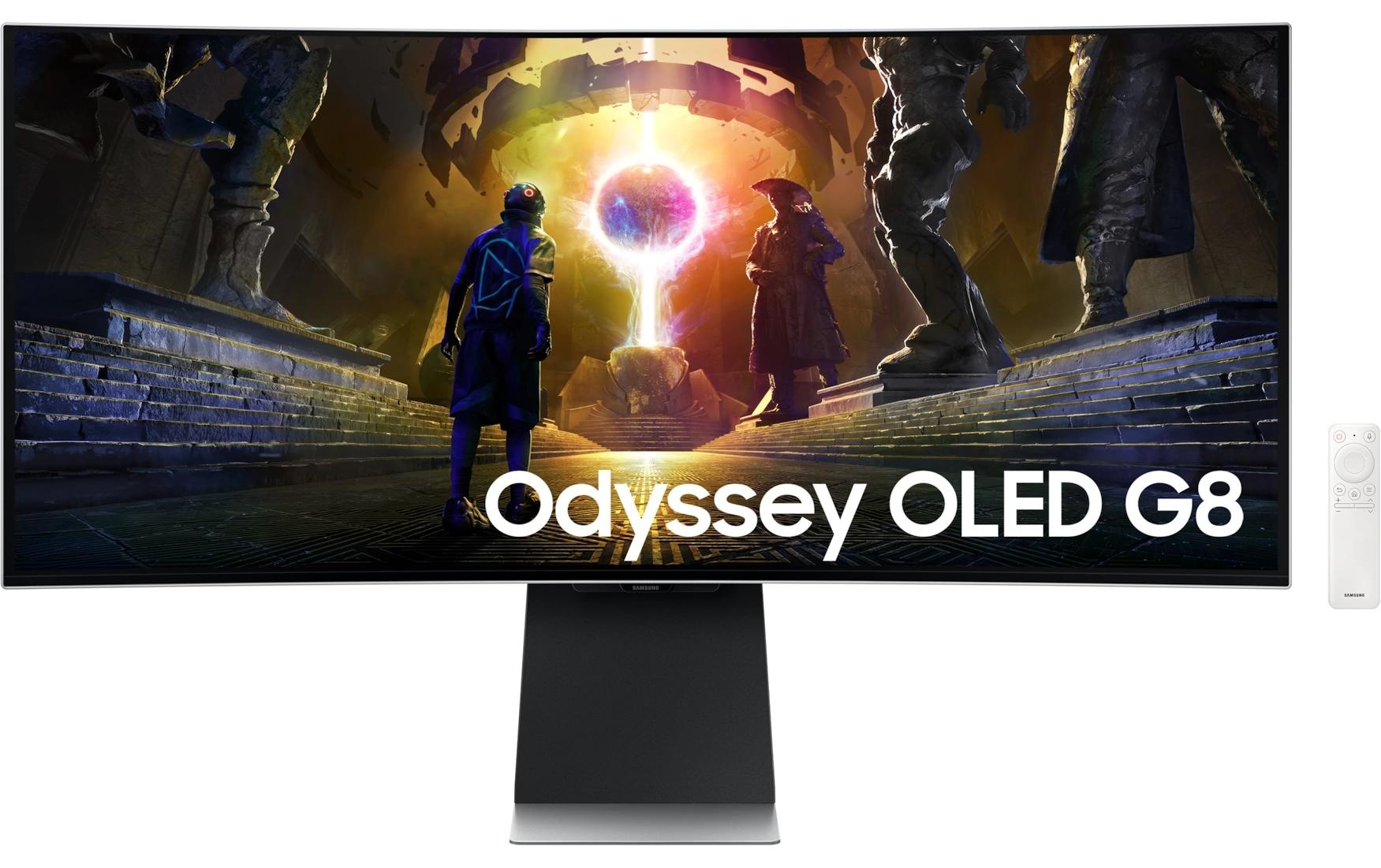 Image of Samsung Curved-Gaming-OLED-Monitor "S34DG850SU" 86 cm/34 ″ 3440 x 1440 px UWQHD 0,03 Reaktionszeit 175 Hz