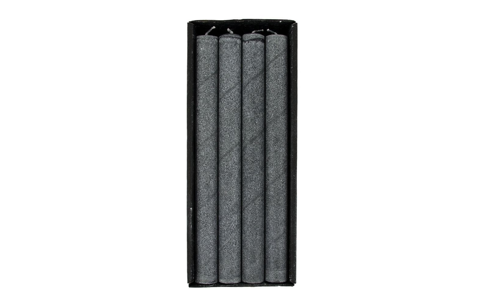 Image of Tafelkerze "Schulthess Stabkerze Schwarz aus Olivenwachs 4 Stück"