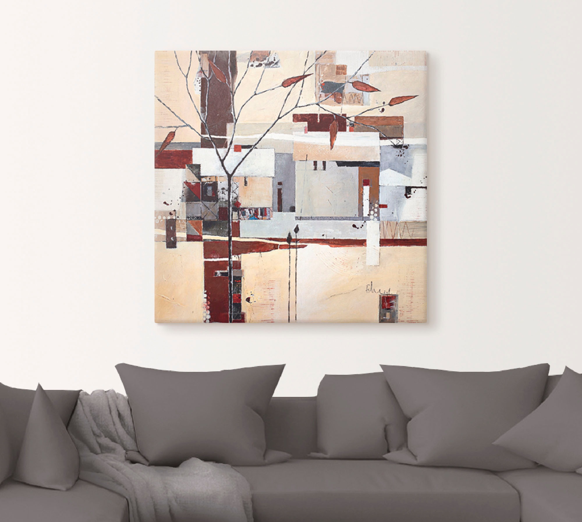 Artland Leinwandbild »Ruhe der Natur«, Muster, (1 St.), auf Keilrahmen gespannt