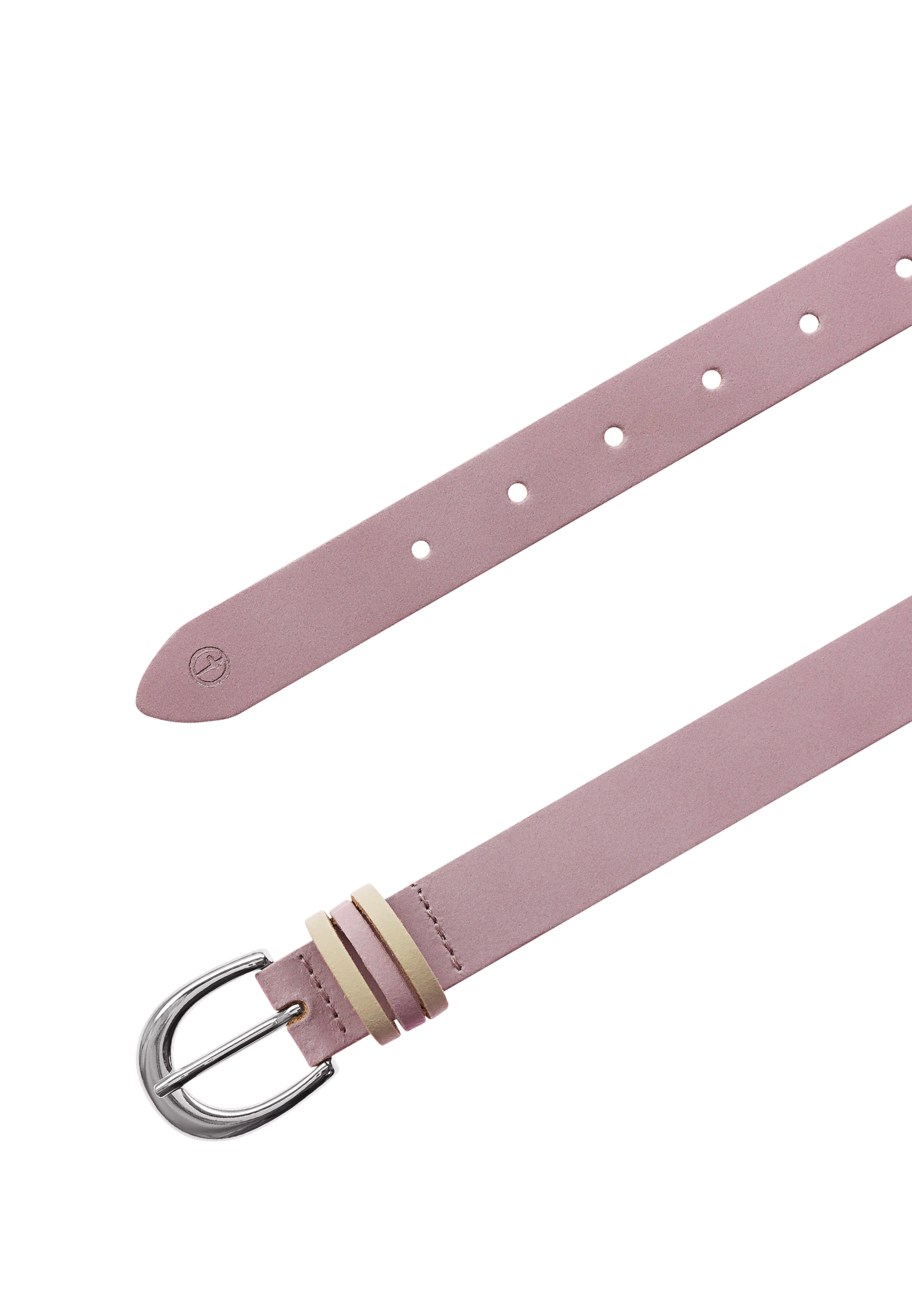 Tamaris Ceinture en cuir orné d'une triple boucle